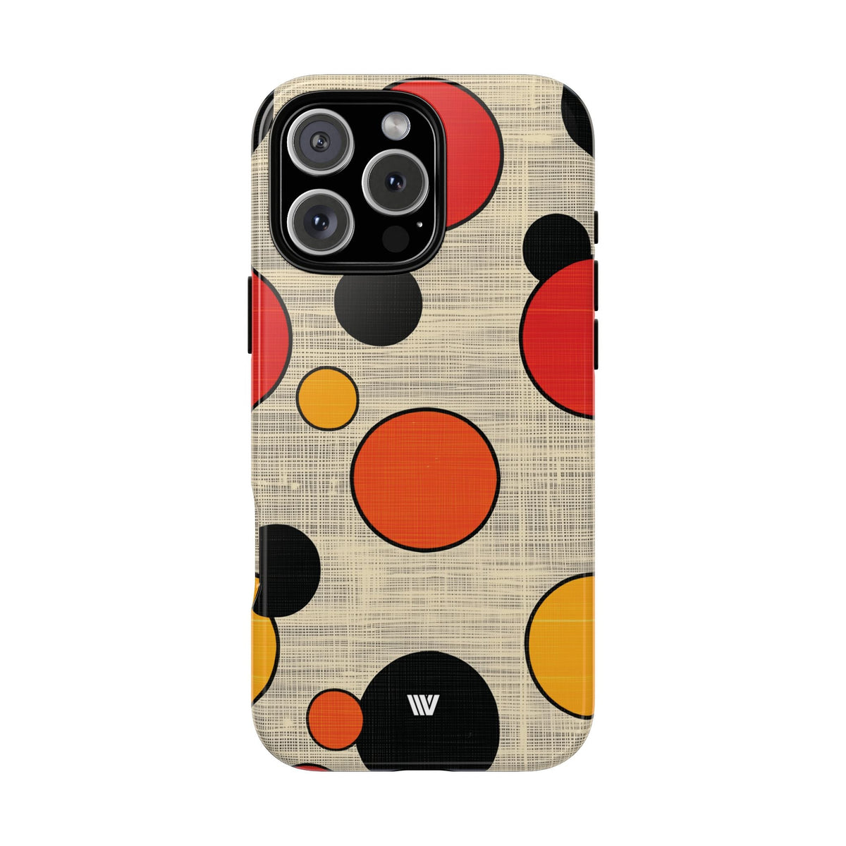 Tough Phone Case Mid-Century Dots Protective Cover