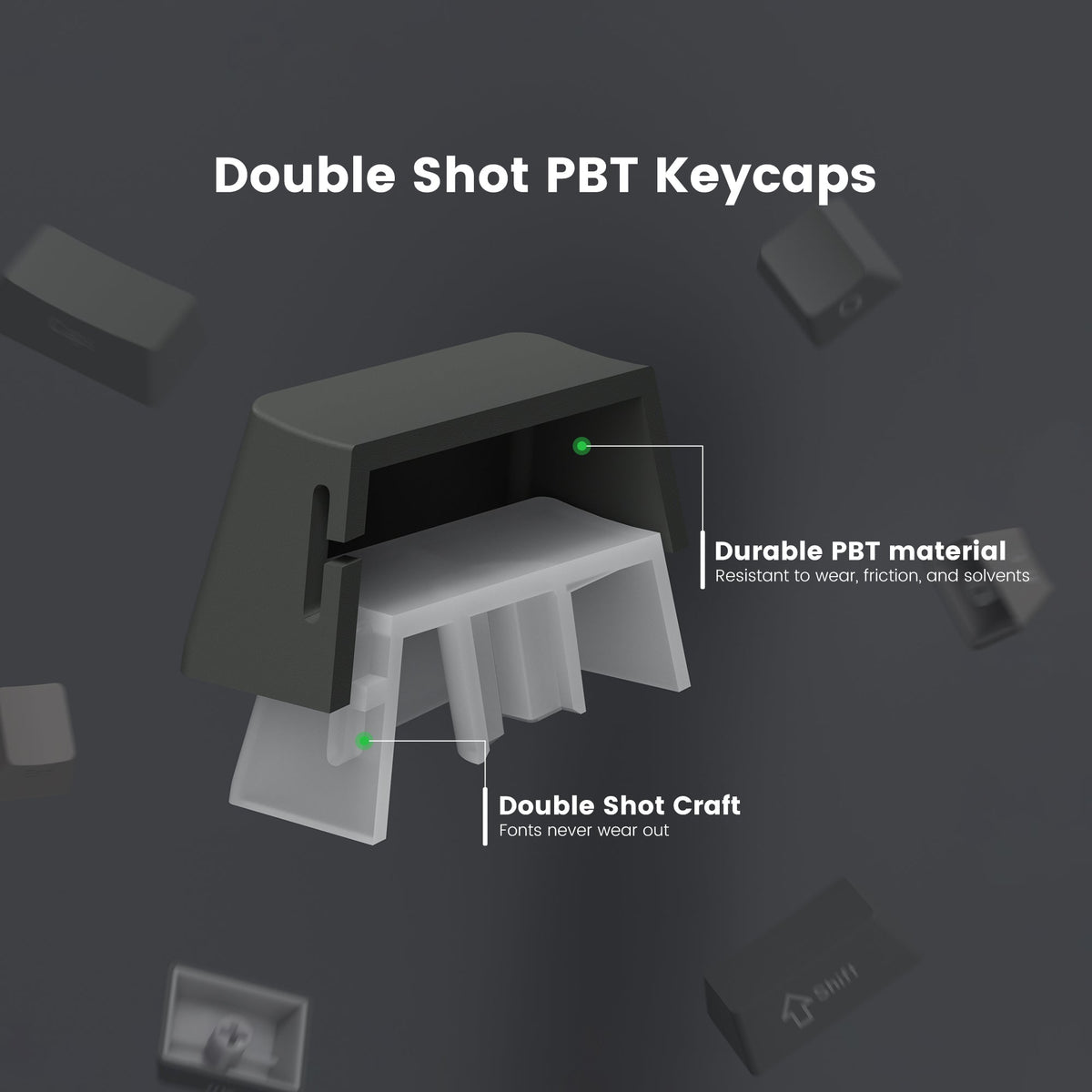 XVX Gradient Side-Printed OEM Profile PBT Keycap Set