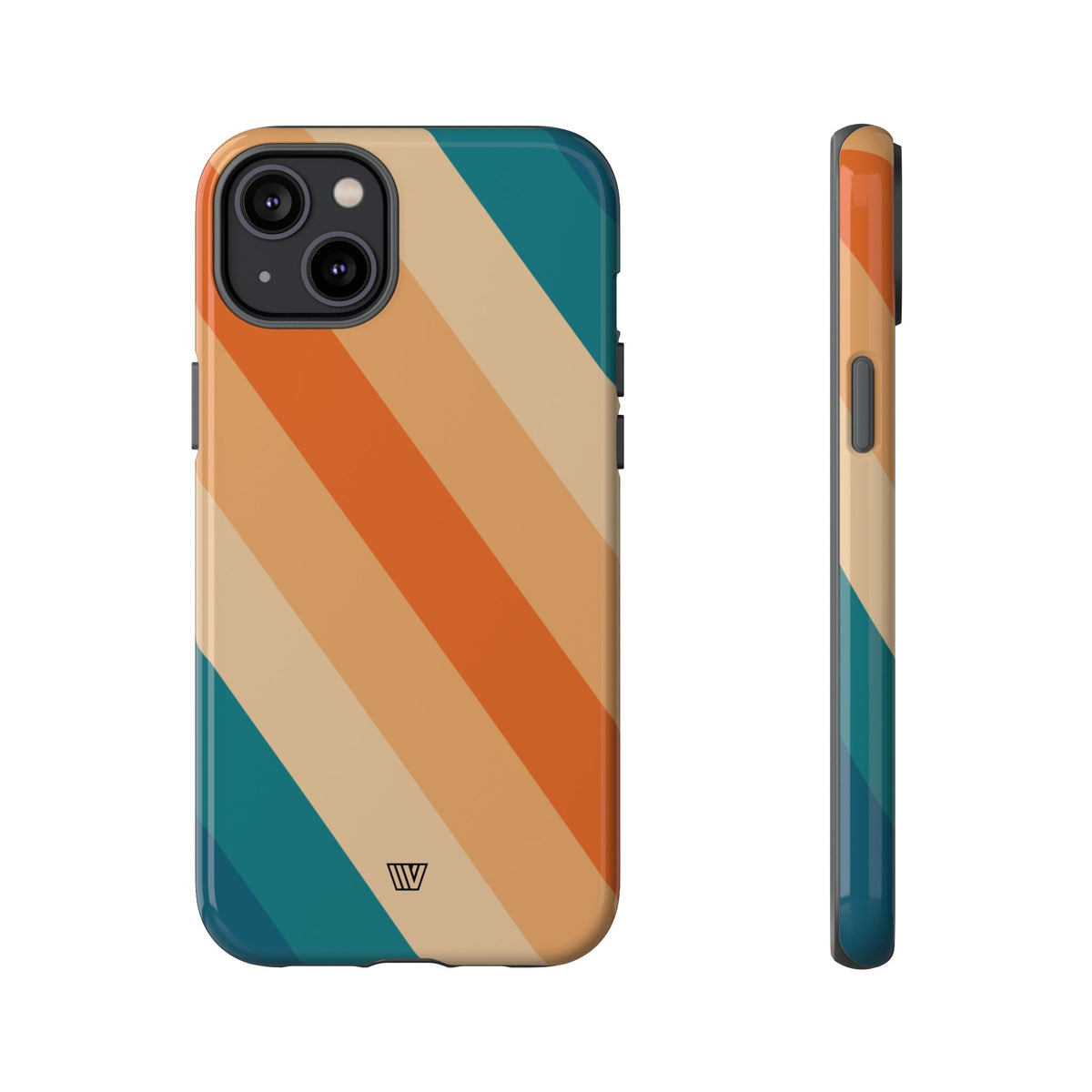 Retro Stripe Tough Phone Case 70s Style