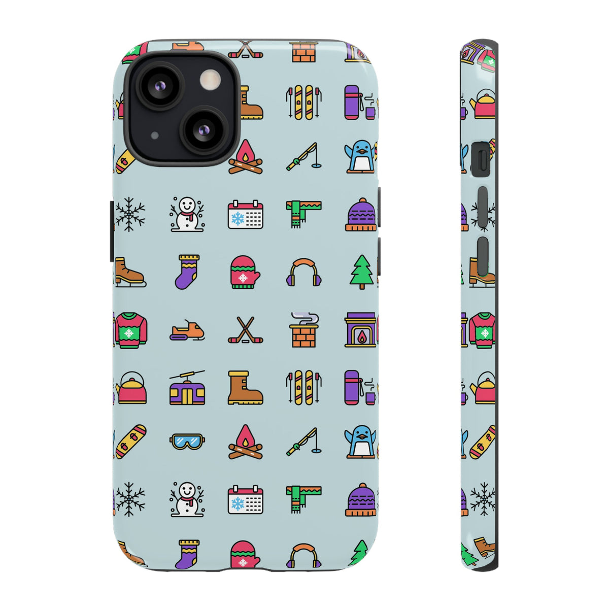 Tough Phone Case Dual-Layer Protective WINTER ICONS