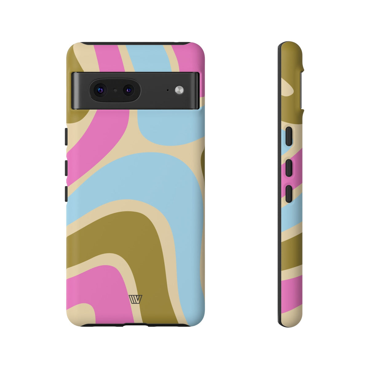 Tough Phone Case Large Groovy Waves Polycarbonate Shell