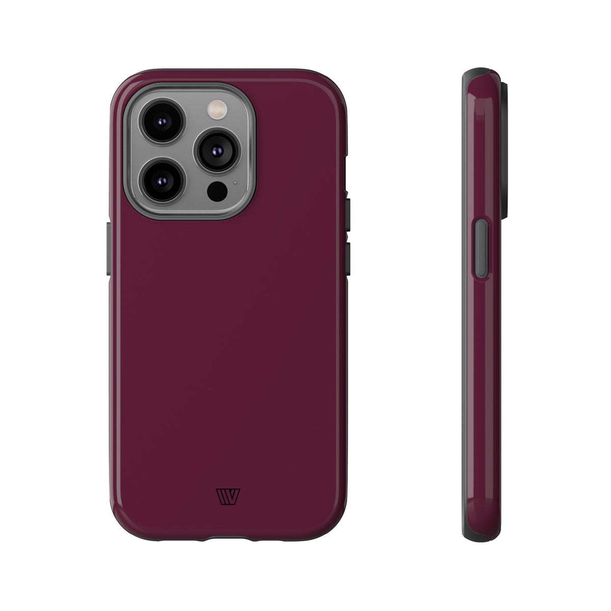Tough Phone Case Wine Berry Protective Dual-Layer Polycarbonate Shell
