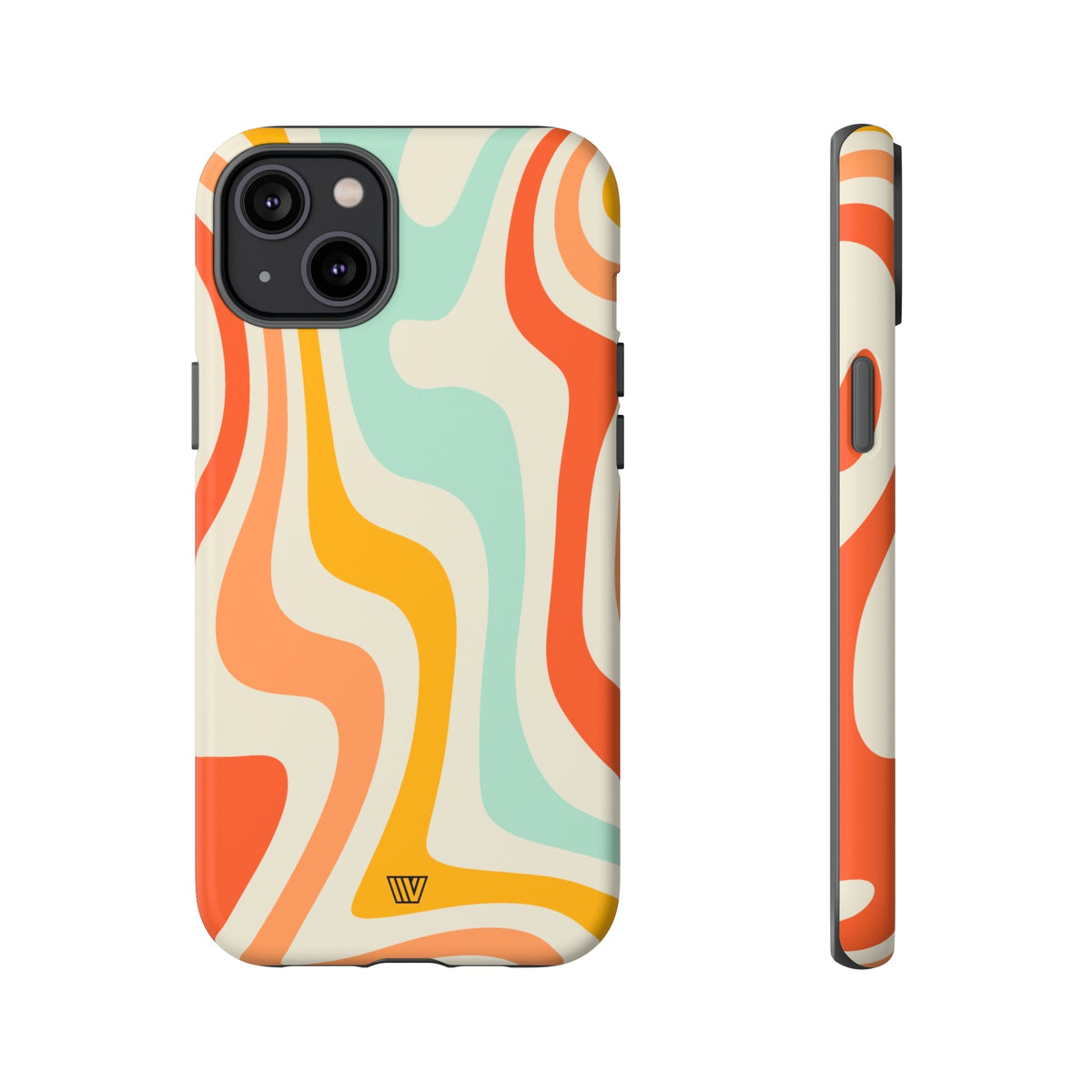Retro Groovy Swirls Tough Phone Case