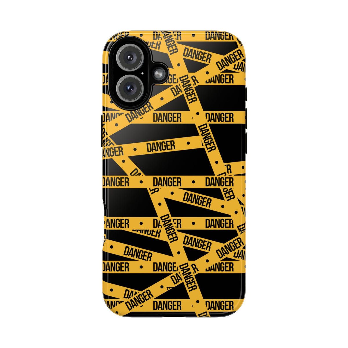 Tough Impact-Resistant Phone Case DANGER TAPE