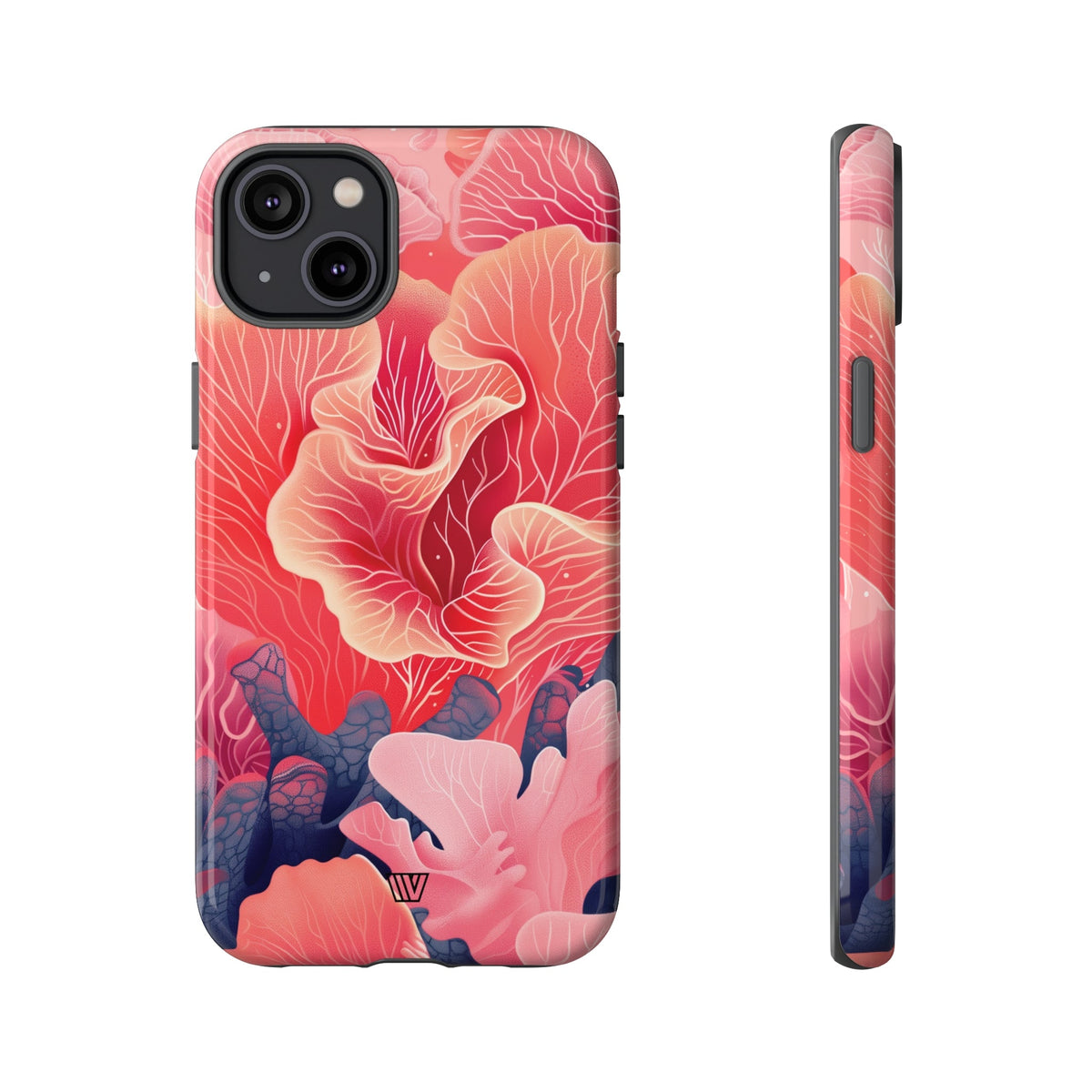 Pink Coral Tough Phone Case Dual-Layer Protection