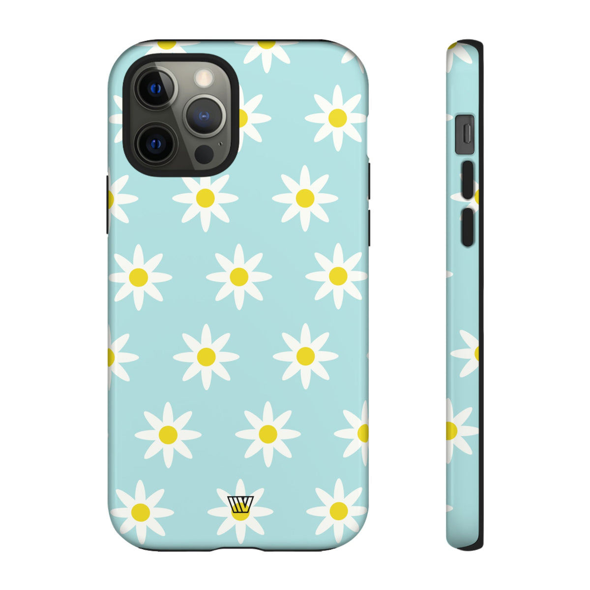 Tough Phone Case Dual Layer Impact Resistant DOODLE DAISY