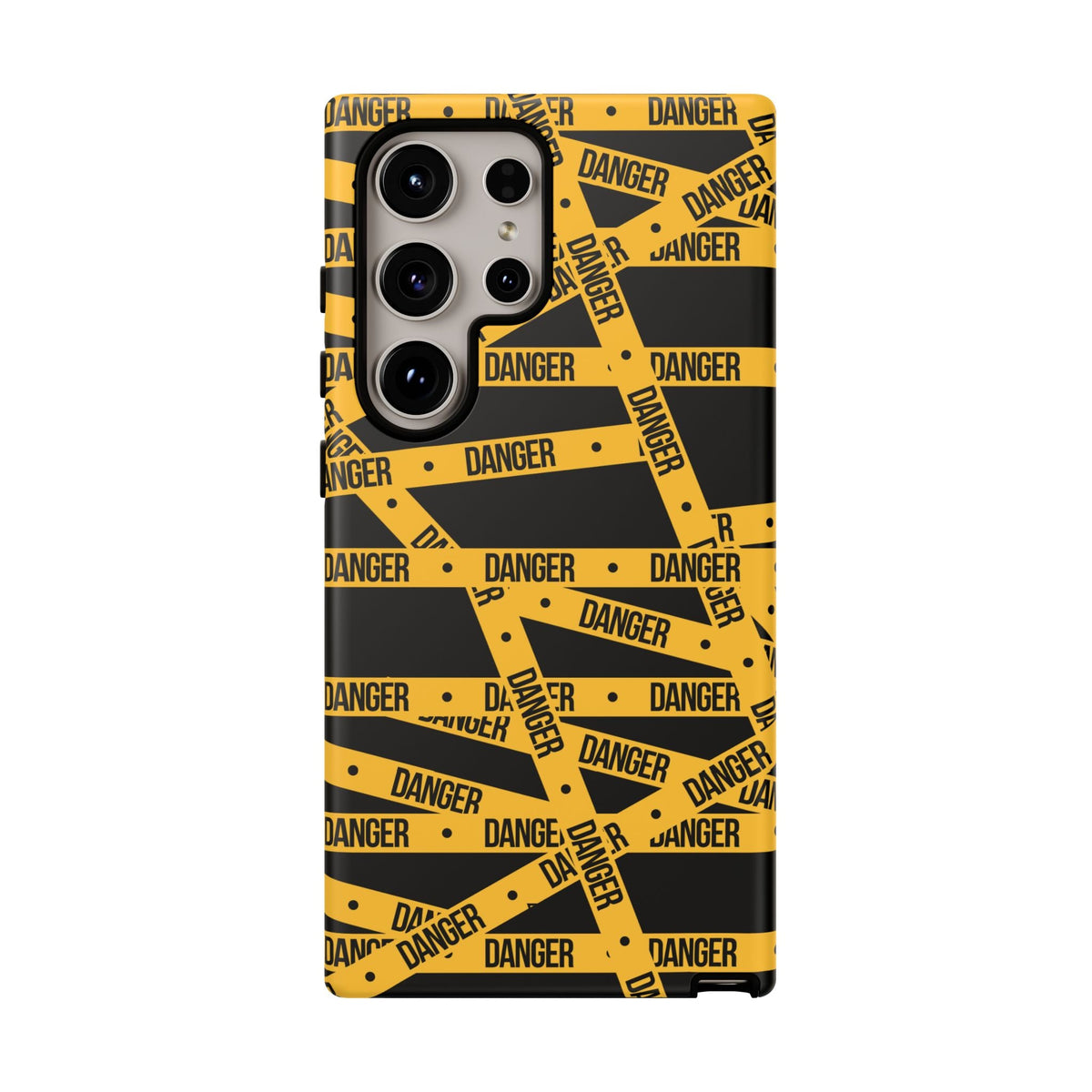 Tough Impact-Resistant Phone Case DANGER TAPE