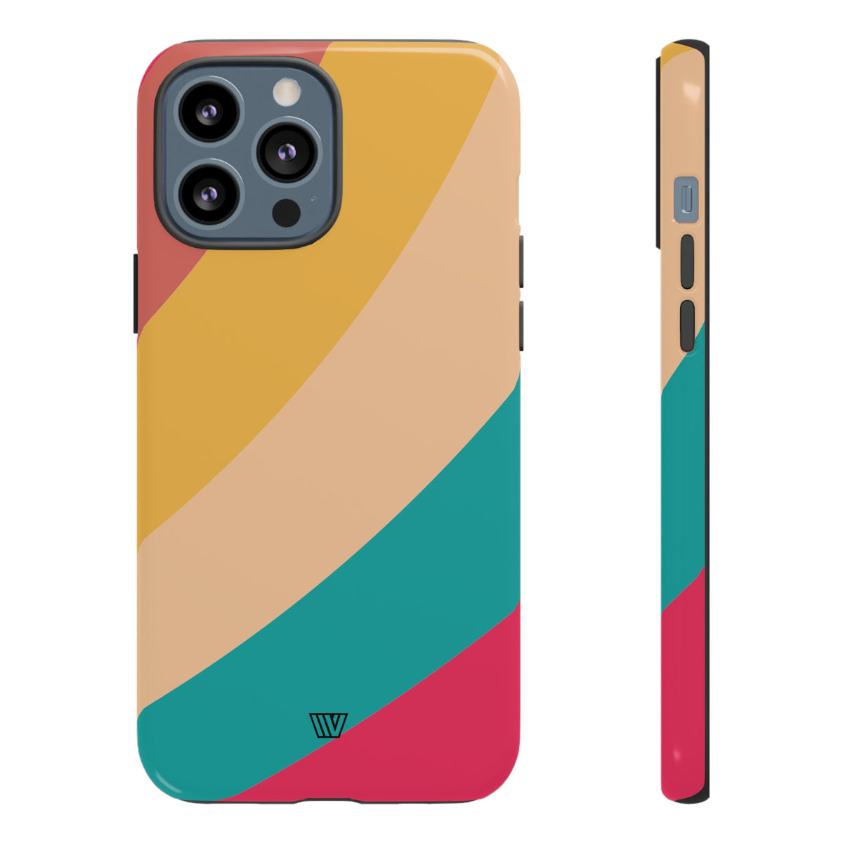 Rainbow Tough Phone Case Durable Impact-Resistant Shell SUMMER BY THE SEA