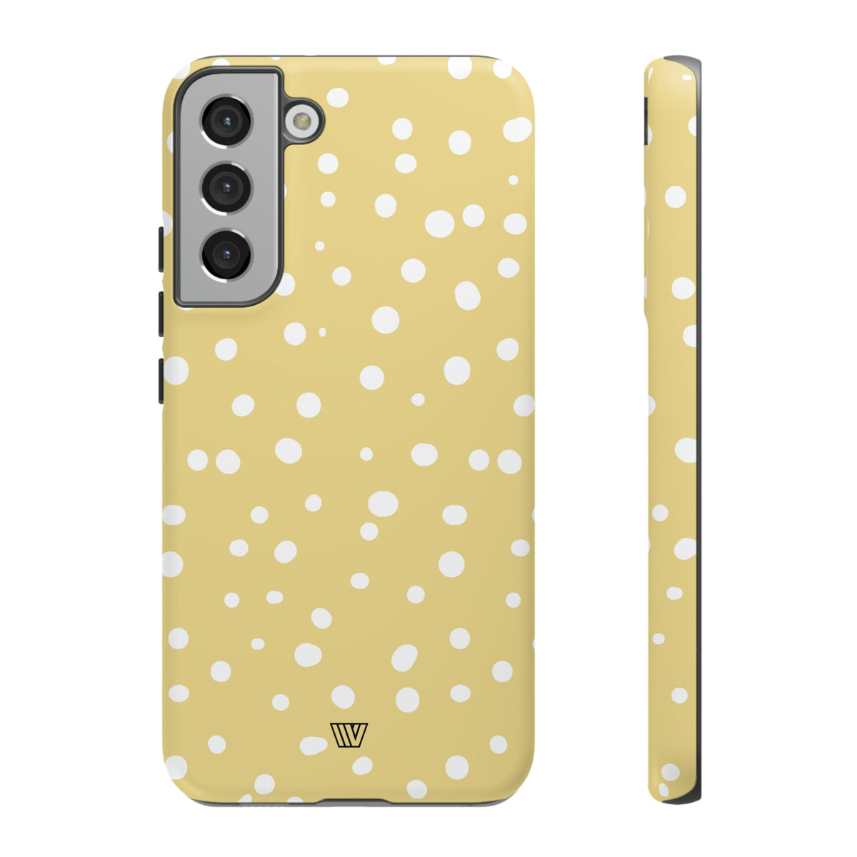 Muted Yellow Dots Tough Phone Case with Impact-Resistant Design