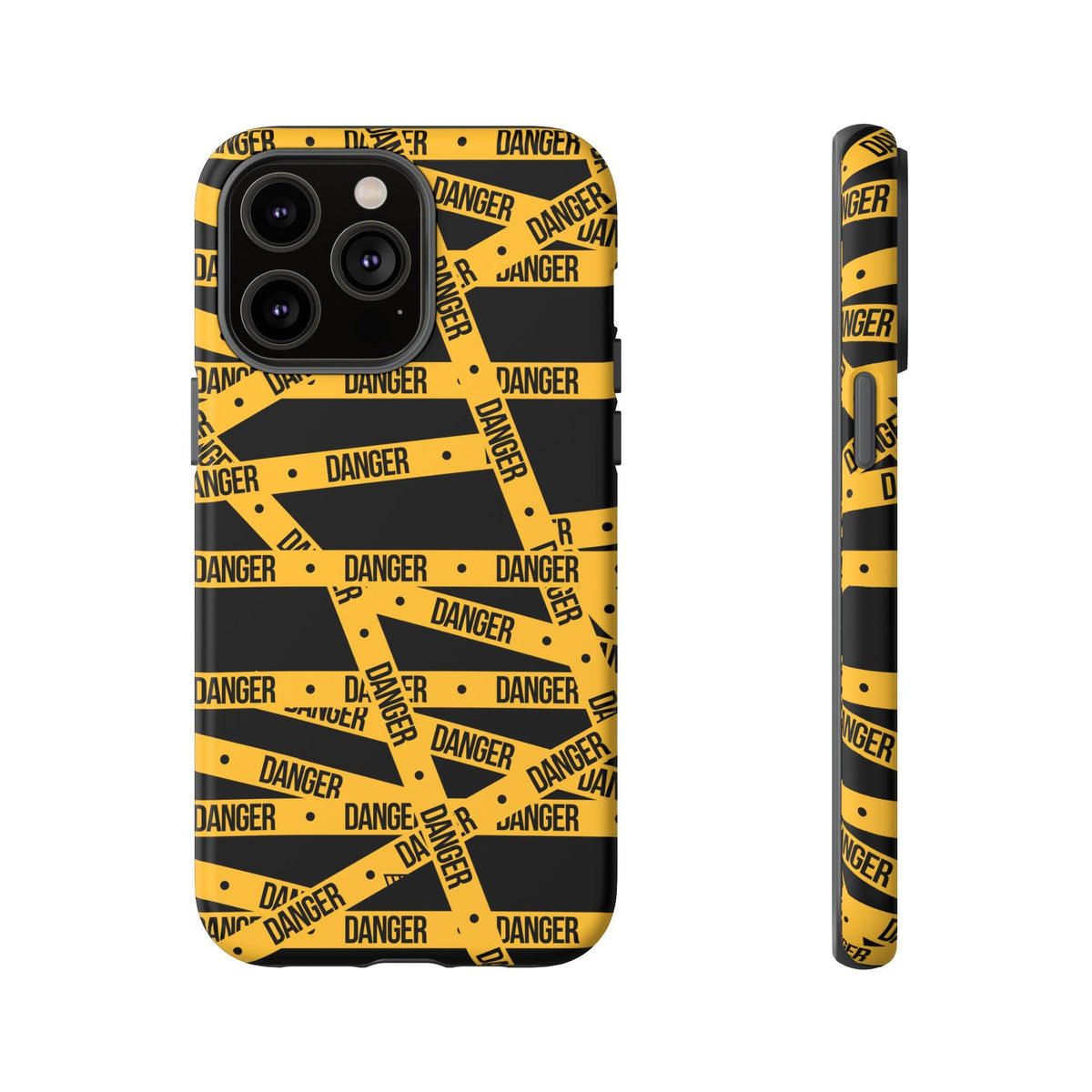 Tough Impact-Resistant Phone Case DANGER TAPE