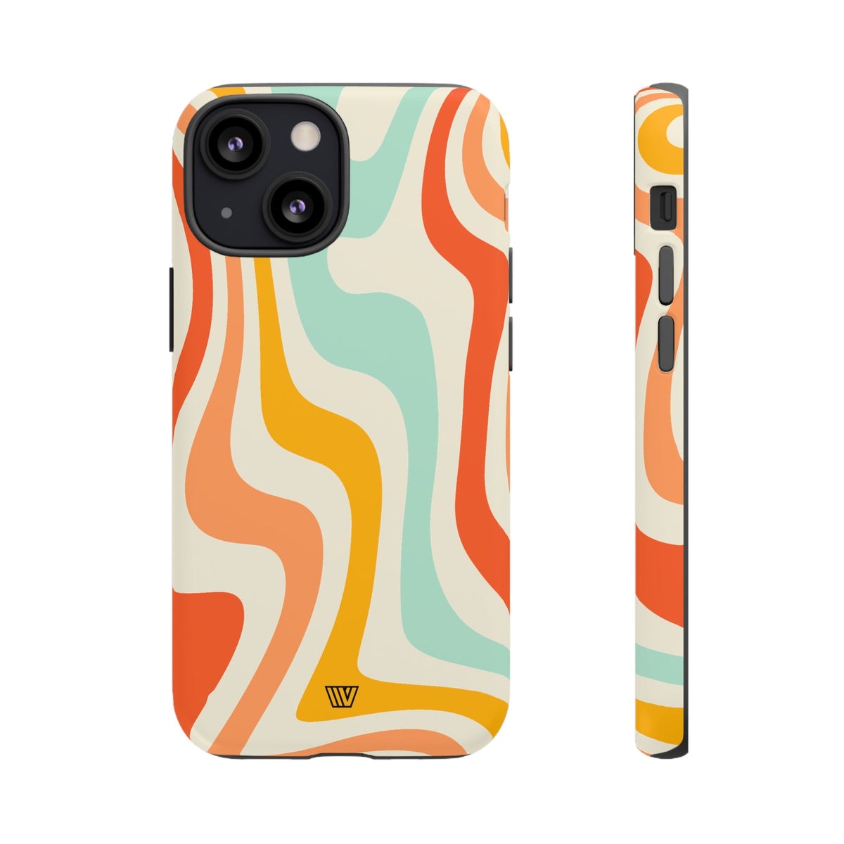 Retro Groovy Swirls Tough Phone Case