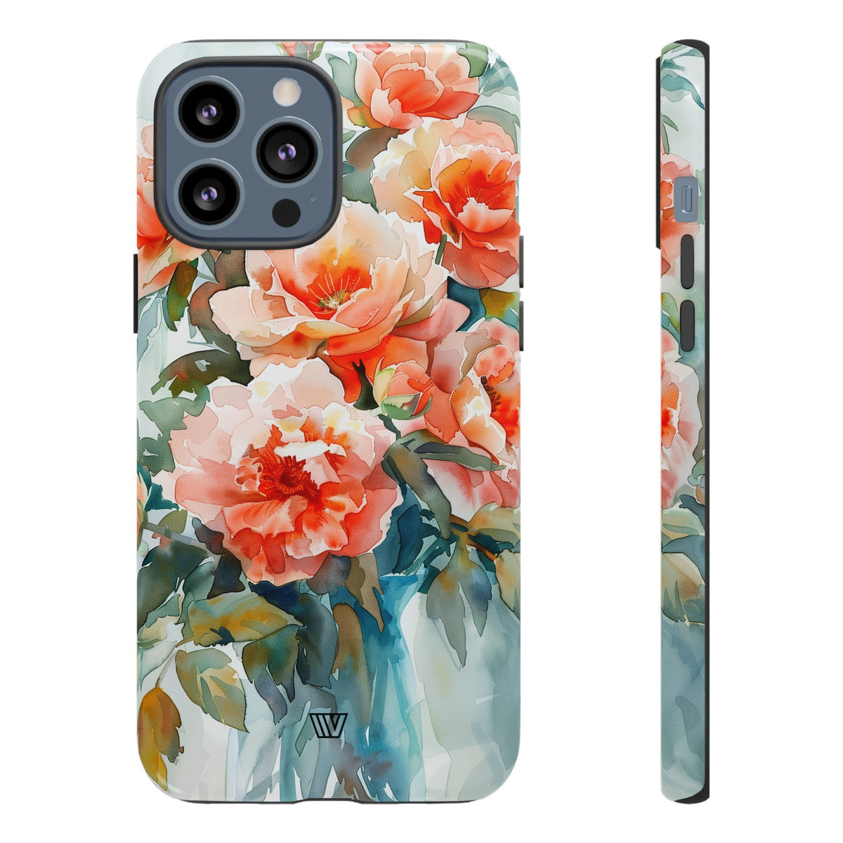 Tough Phone Case Dual-Layer Impact Resistant PEONY DREAMS