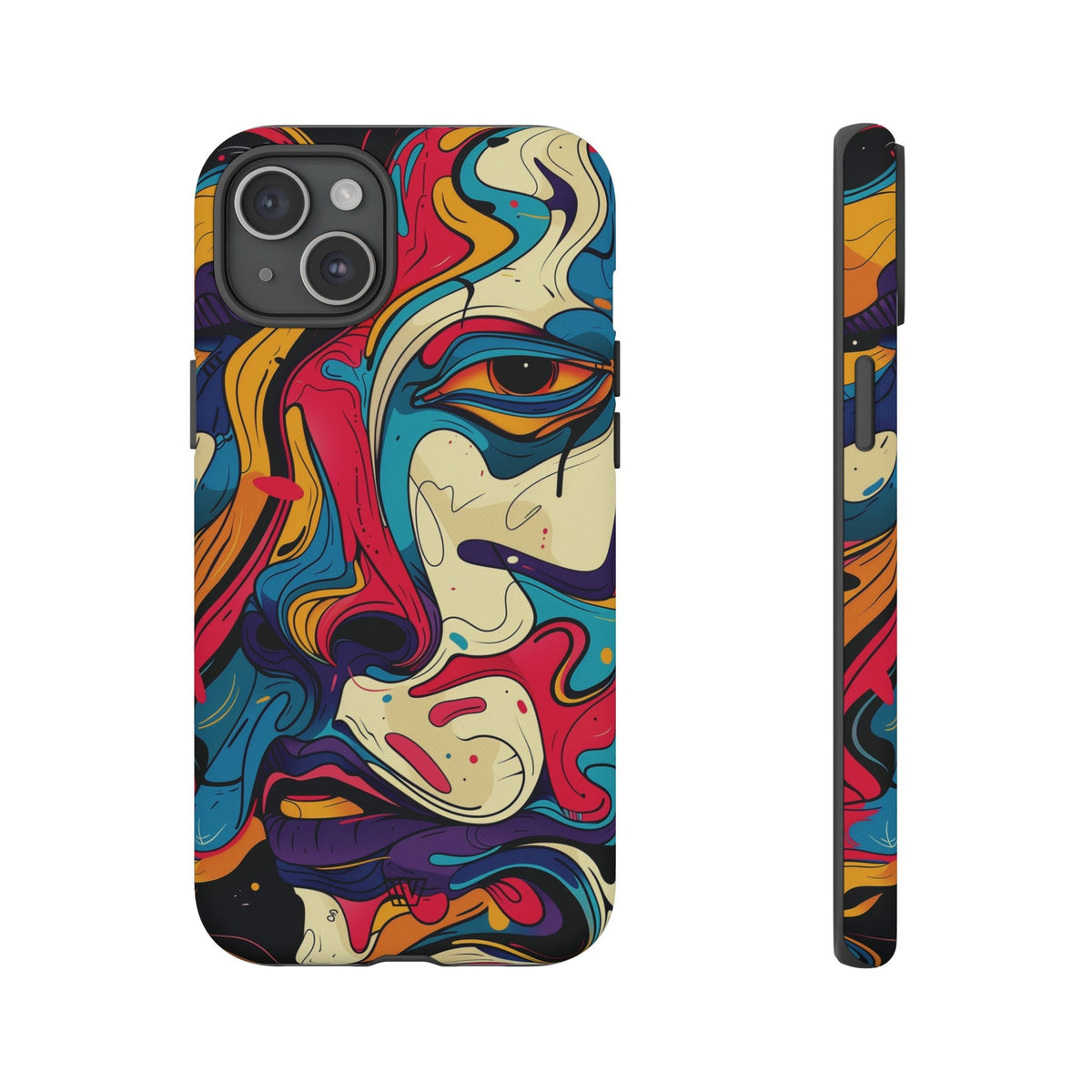 Tough Impact Resistant Phone Case ABSTRACT GAZE