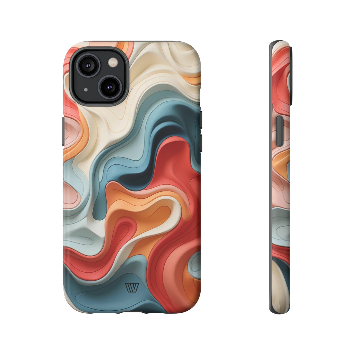 3D Colorful Clay Tough Phone Case