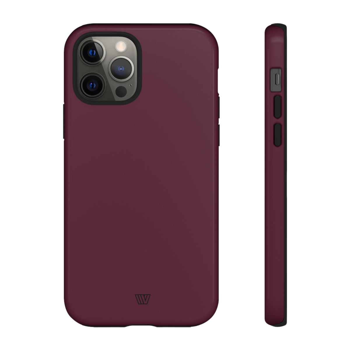 Tough Phone Case Wine Berry Protective Dual-Layer Polycarbonate Shell
