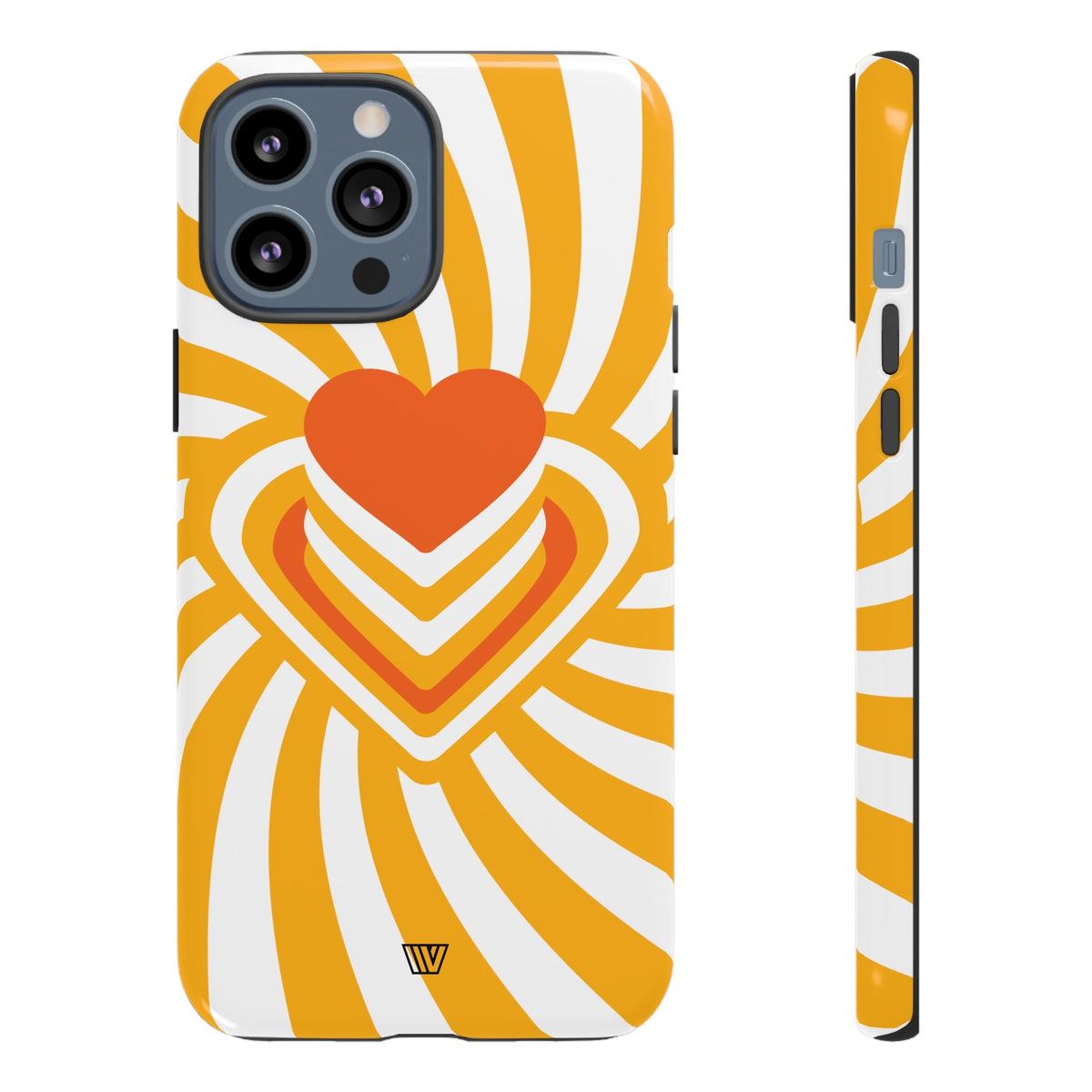 Tough Impact-Resistant Phone Case HEART RAY STACK