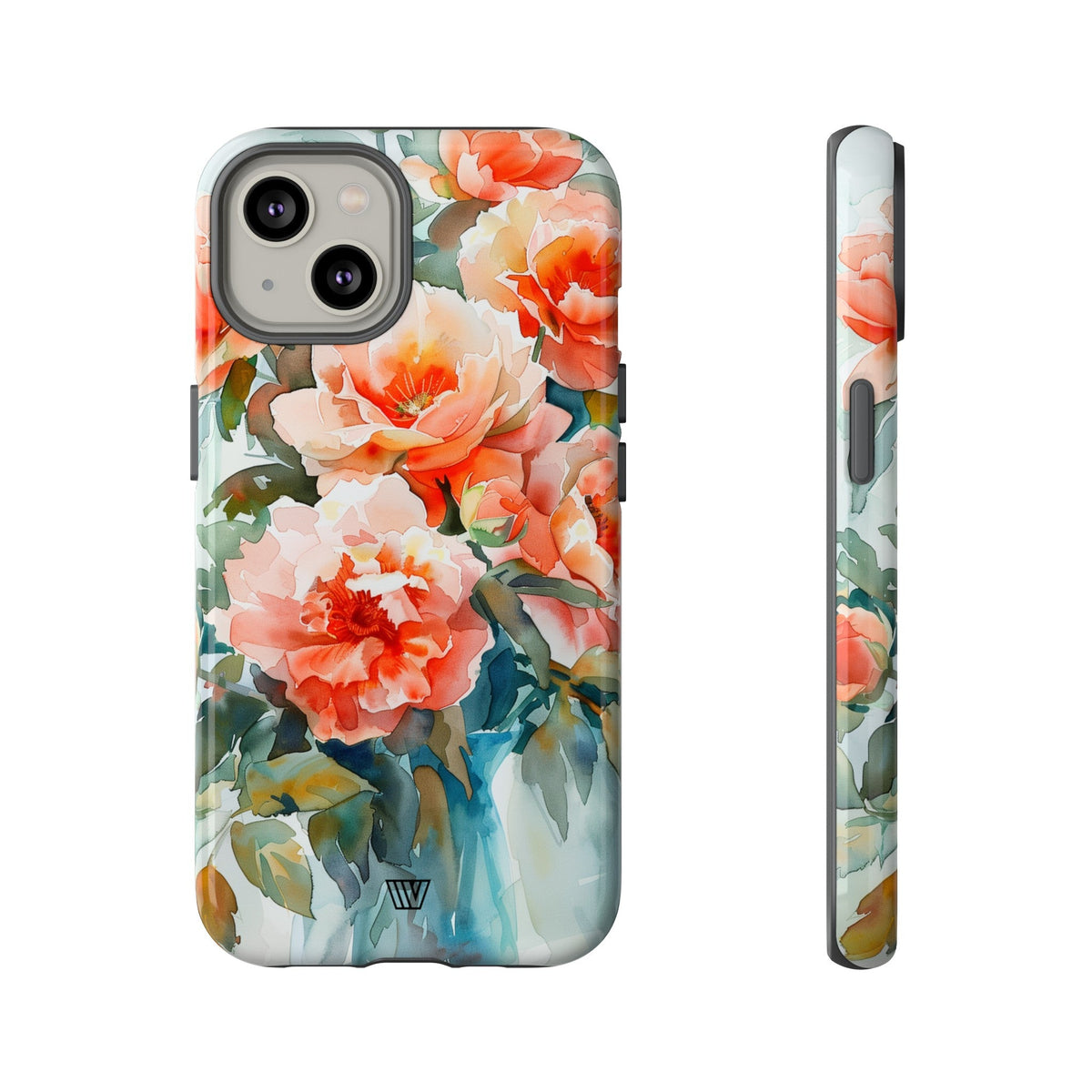 Tough Phone Case Dual-Layer Impact Resistant PEONY DREAMS