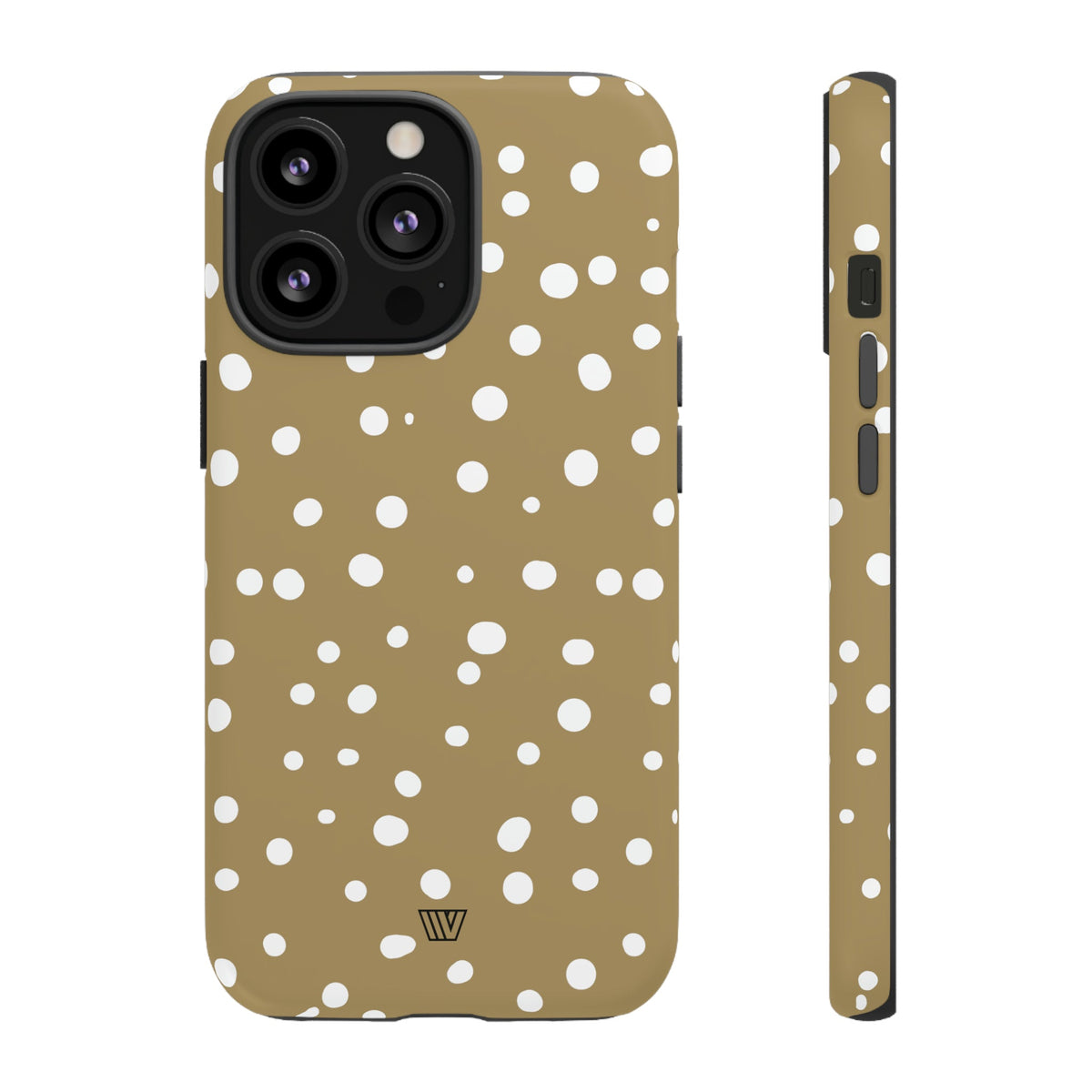 Dark Beige Dots Tough Phone Case