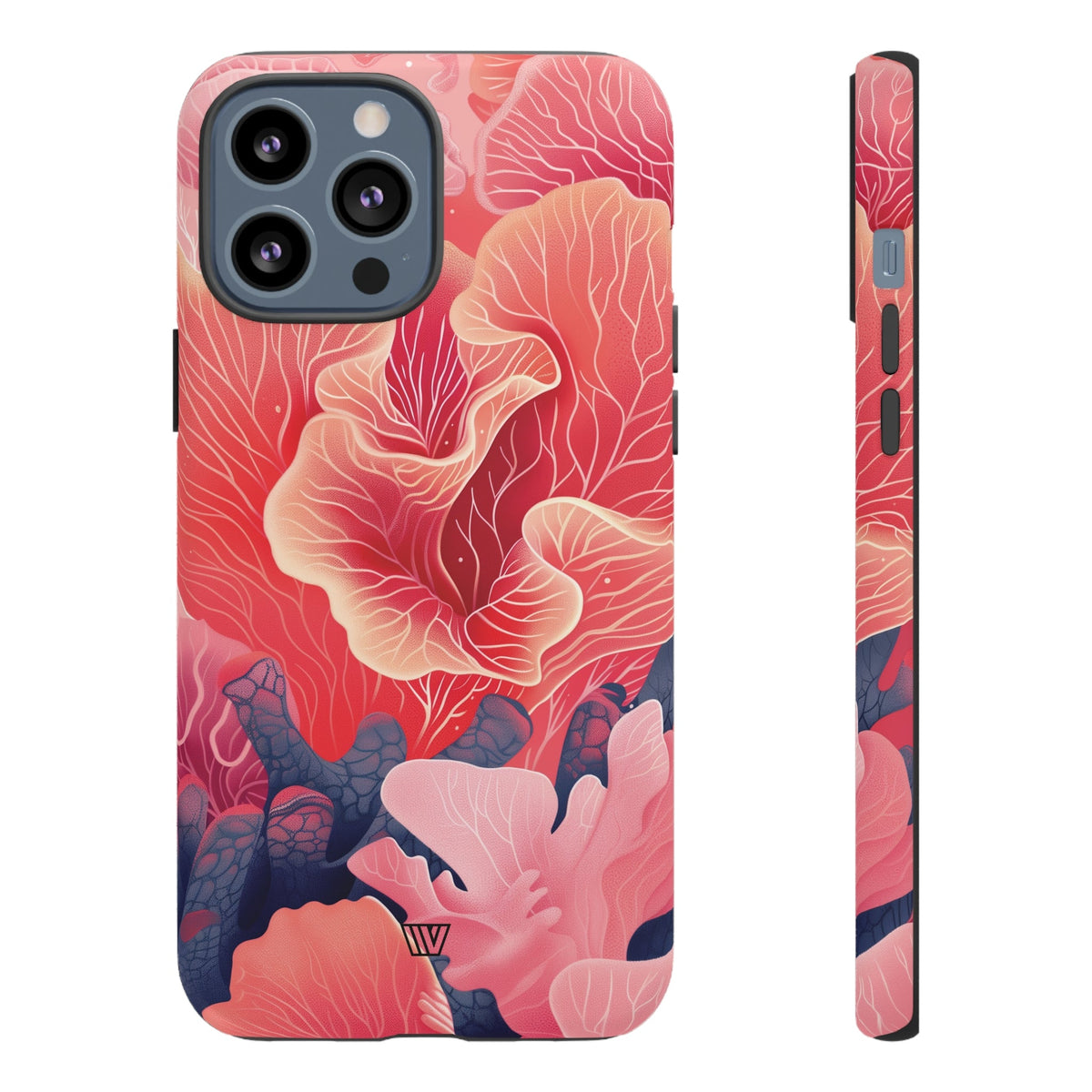 Pink Coral Tough Phone Case Dual-Layer Protection