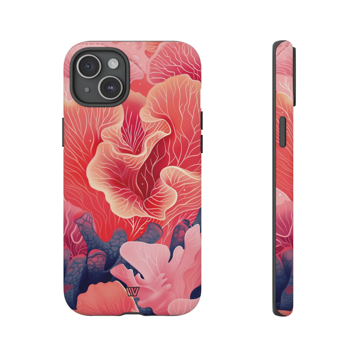Pink Coral Tough Phone Case Dual-Layer Protection