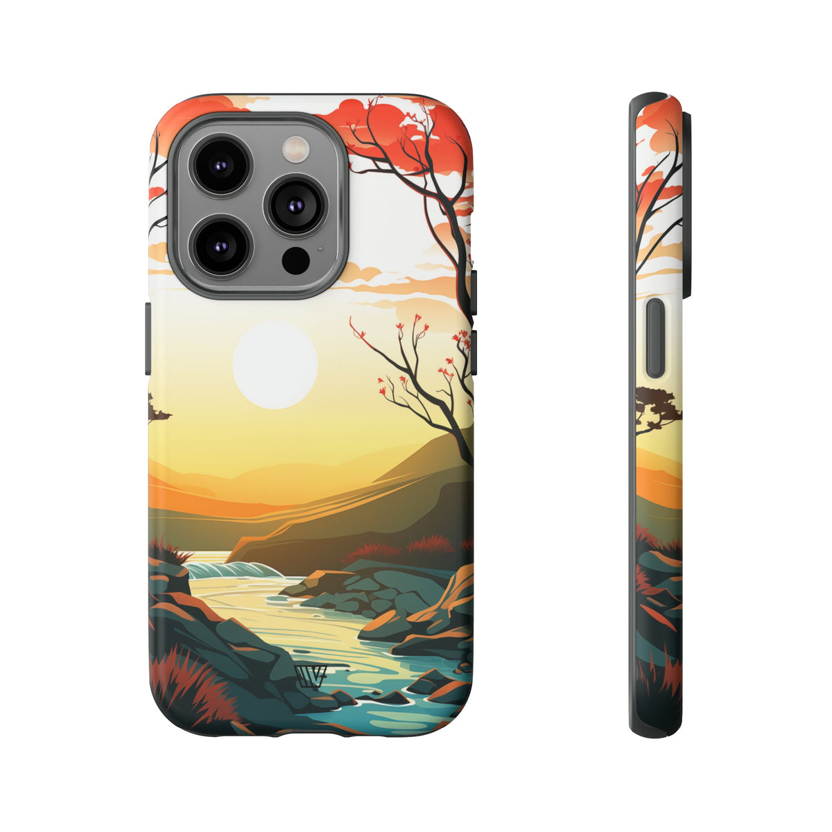 Tough Phone Case Dual-Layer Protection RIVER SUNSET