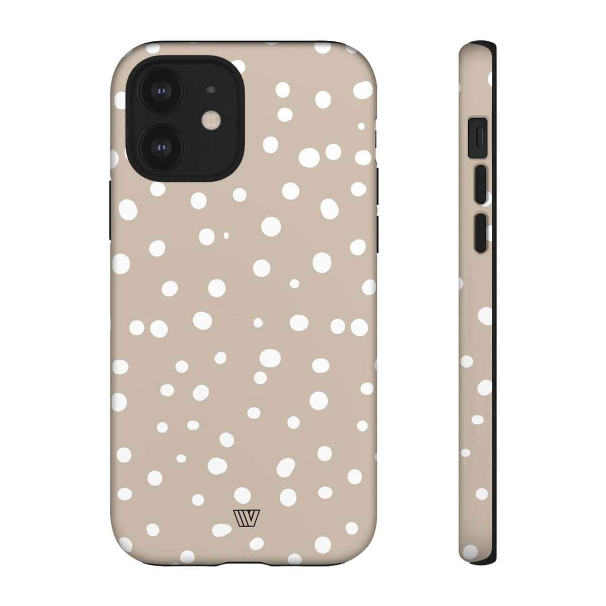 Beige Dots Tough Phone Case Dual-Layer Protective Shell Trovvve