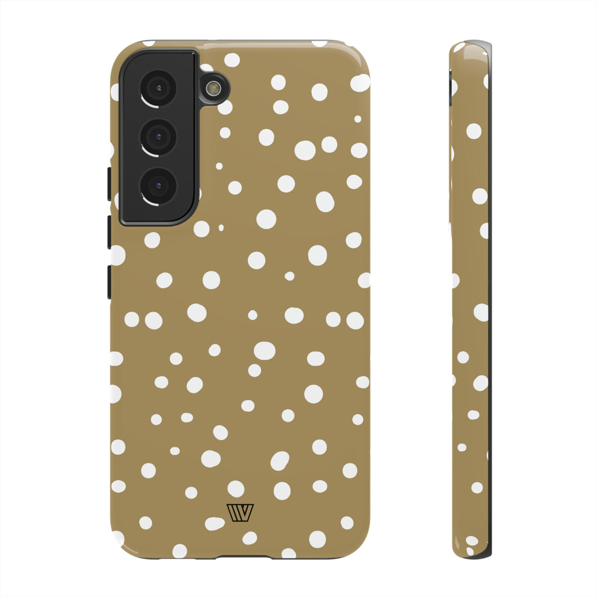 Dark Beige Dots Tough Phone Case