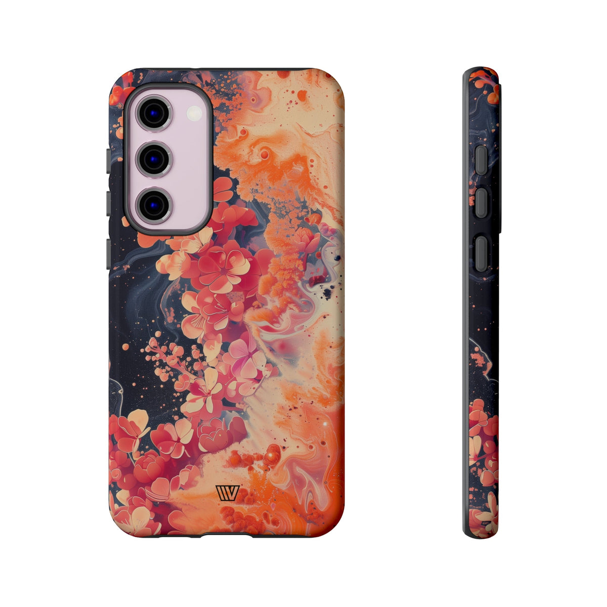 Tough Phone Case Dual-Layer Protection Phone Case WAVE OF FLOWERS