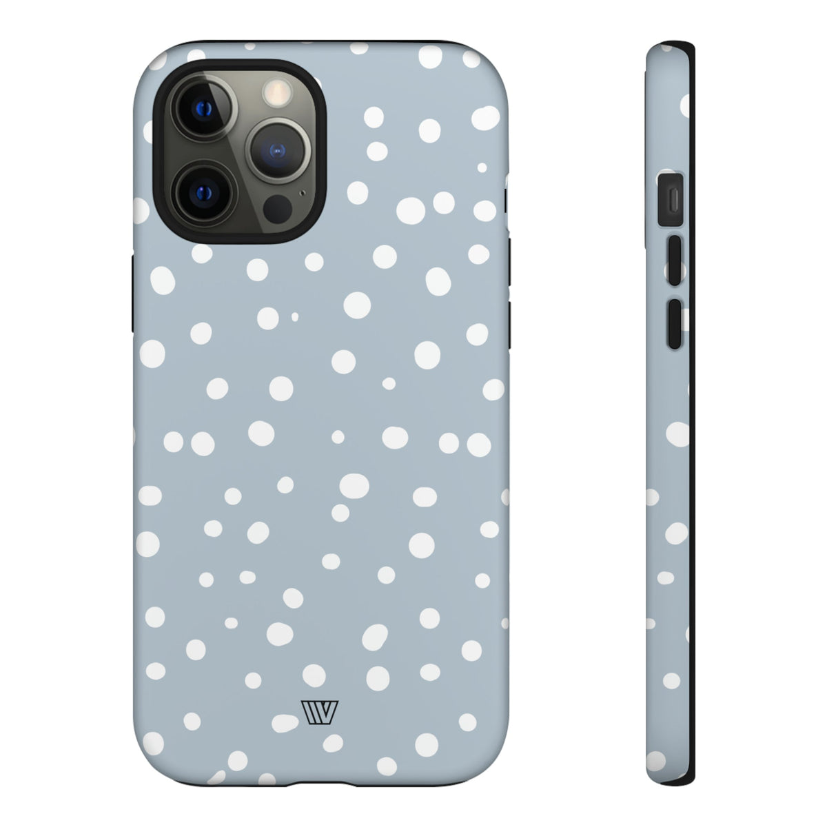 Blue Haze Dots Tough Phone Case Dual-Layer Protective Phone Case