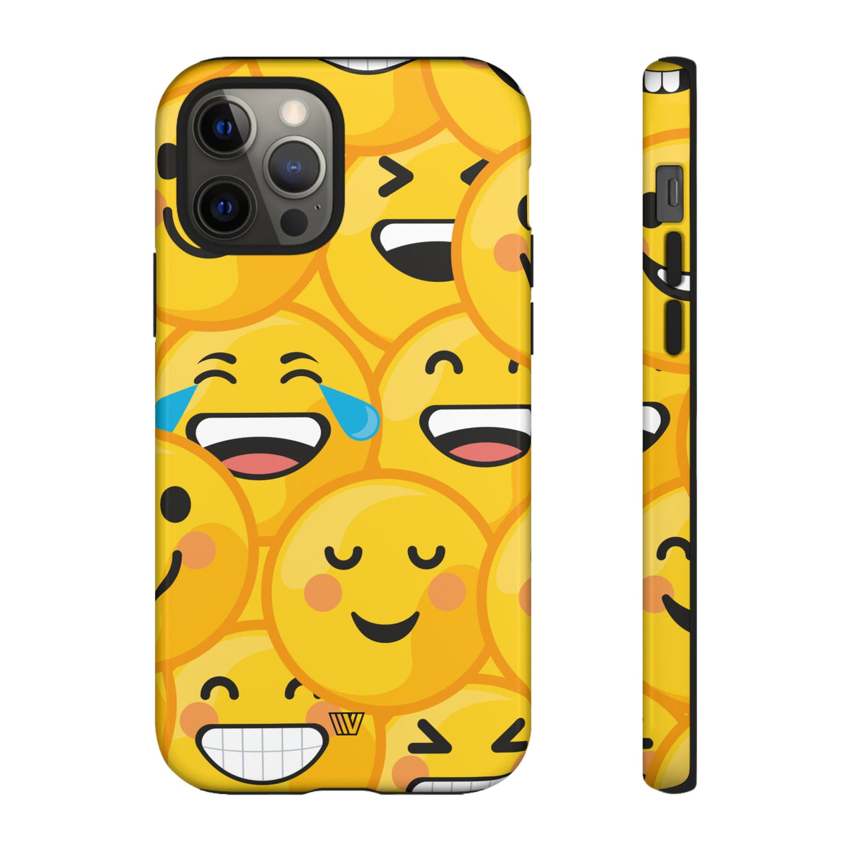 Tough Phone Case Impact-Resistant Dual-Layer Polycarbonate EMOJI FACES