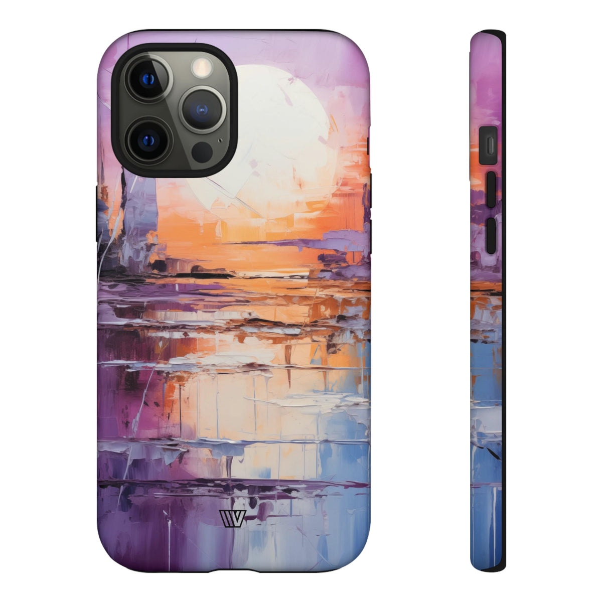 Acrylic Sunset Tough Phone Case Dual-Layer Protection