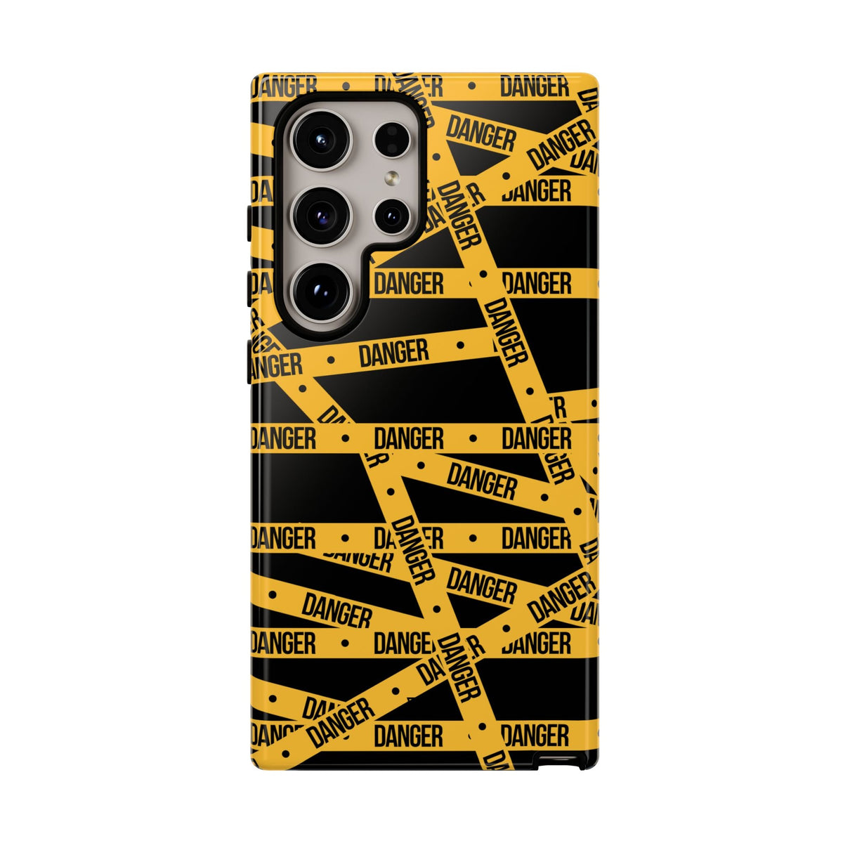 Tough Impact-Resistant Phone Case DANGER TAPE