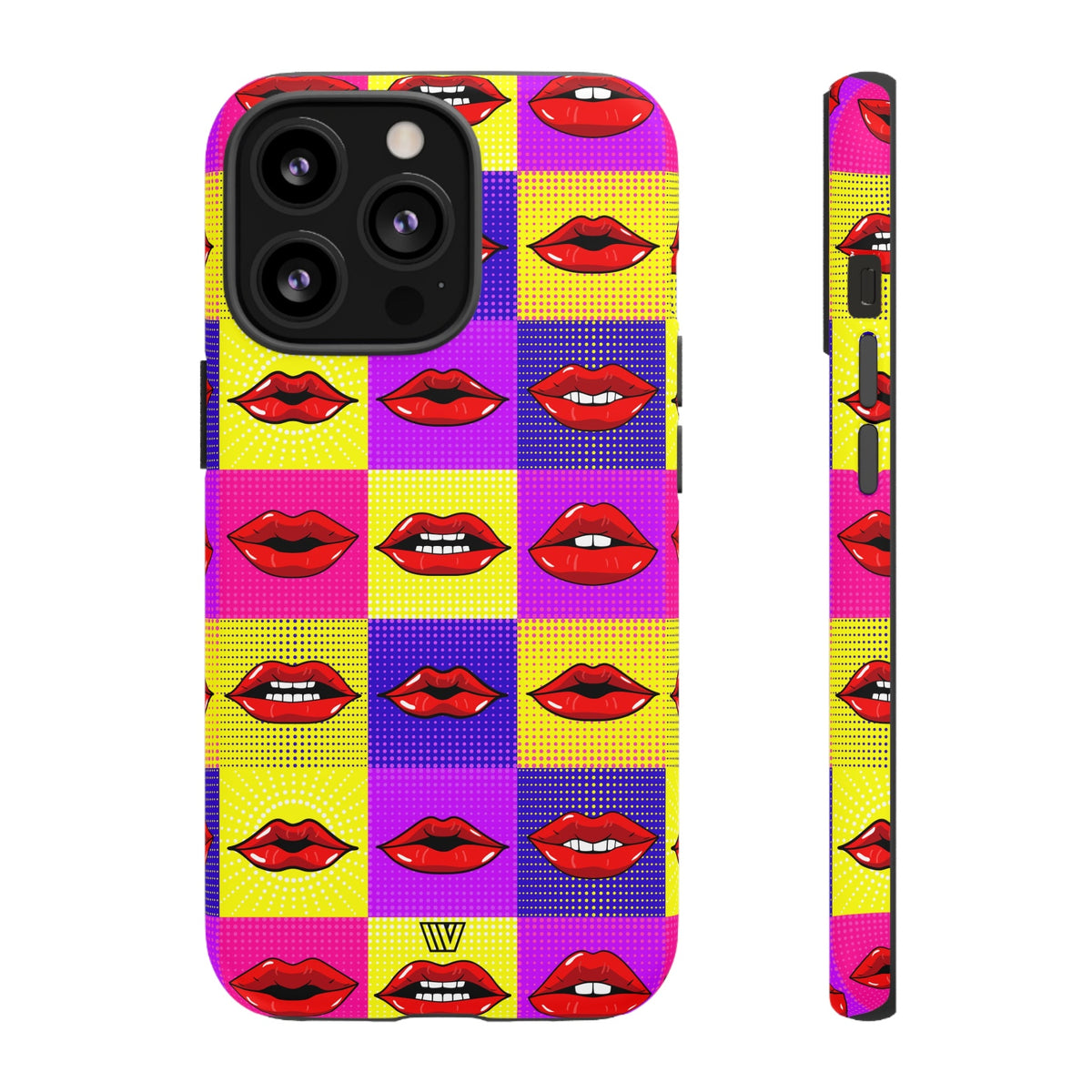 Tough Phone Case Dual-layer Protection POP ART LIPS