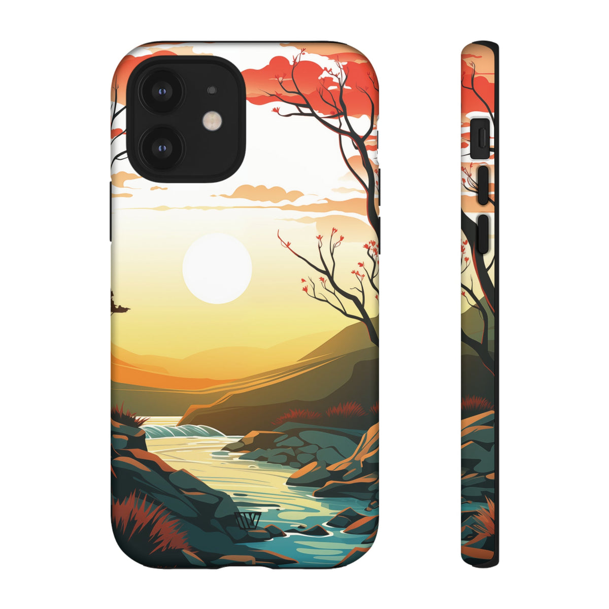 Tough Phone Case Dual-Layer Protection RIVER SUNSET