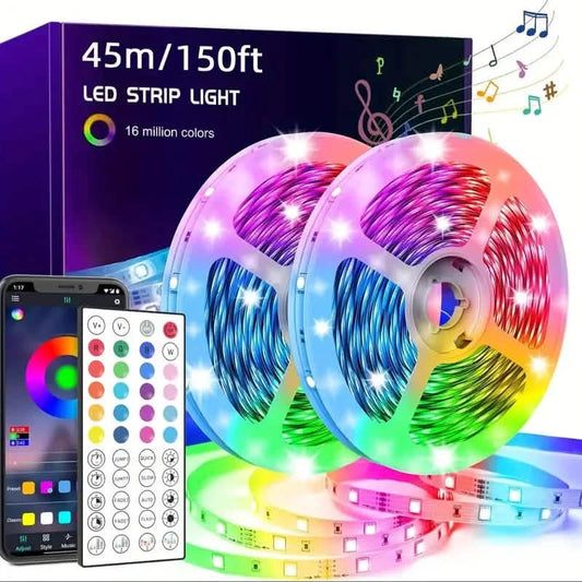 Smart LED RGB Music Sync Color Changing Light 150FT LED Lights