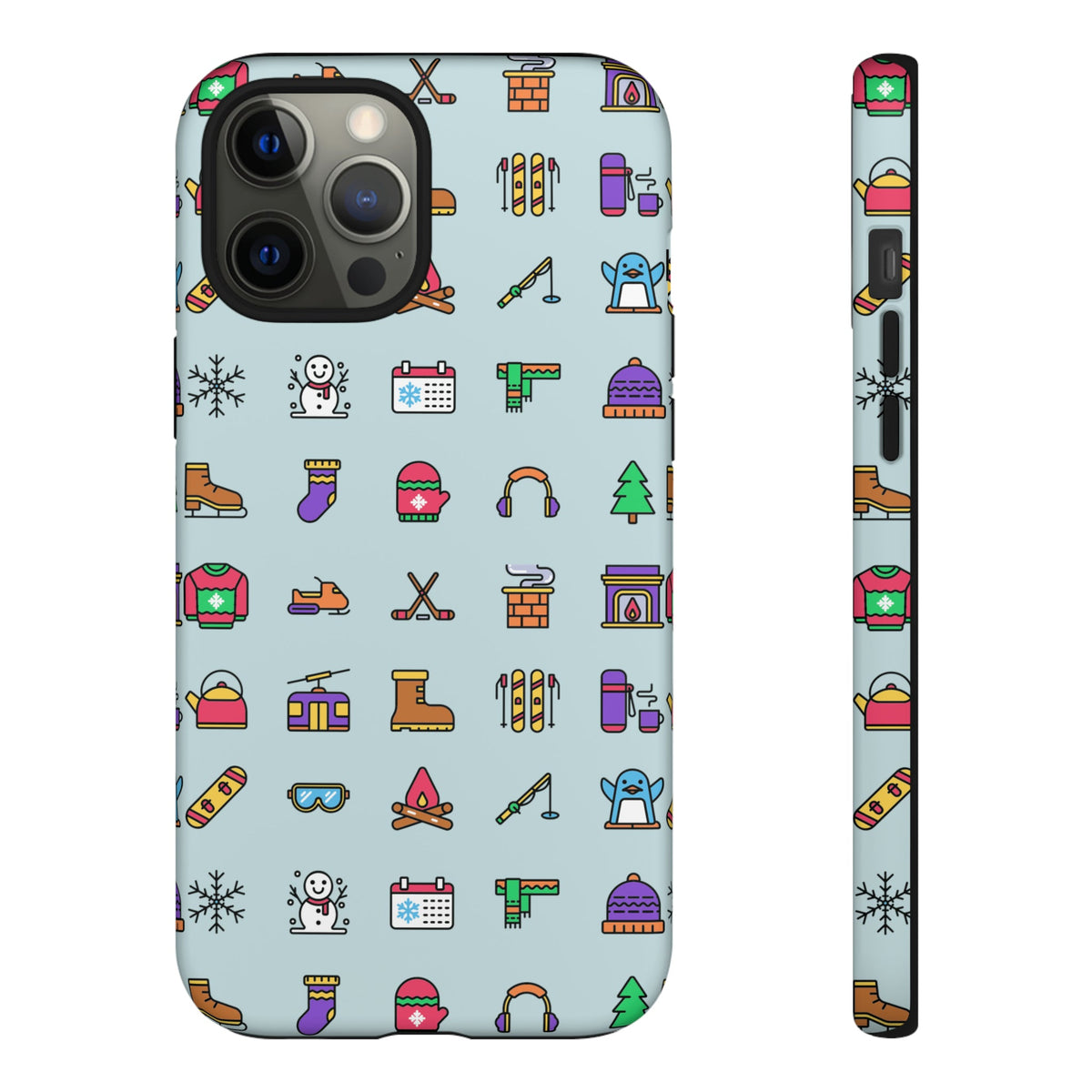 Tough Phone Case Dual-Layer Protective WINTER ICONS