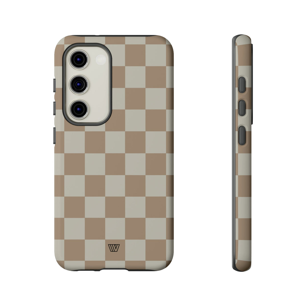 Checkerboard Tough Phone Case Dual-Layer Protection NEUTRAL
