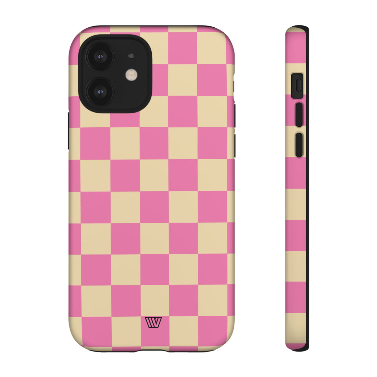 Pink Tan Checkered Tough Phone Case Trovvve