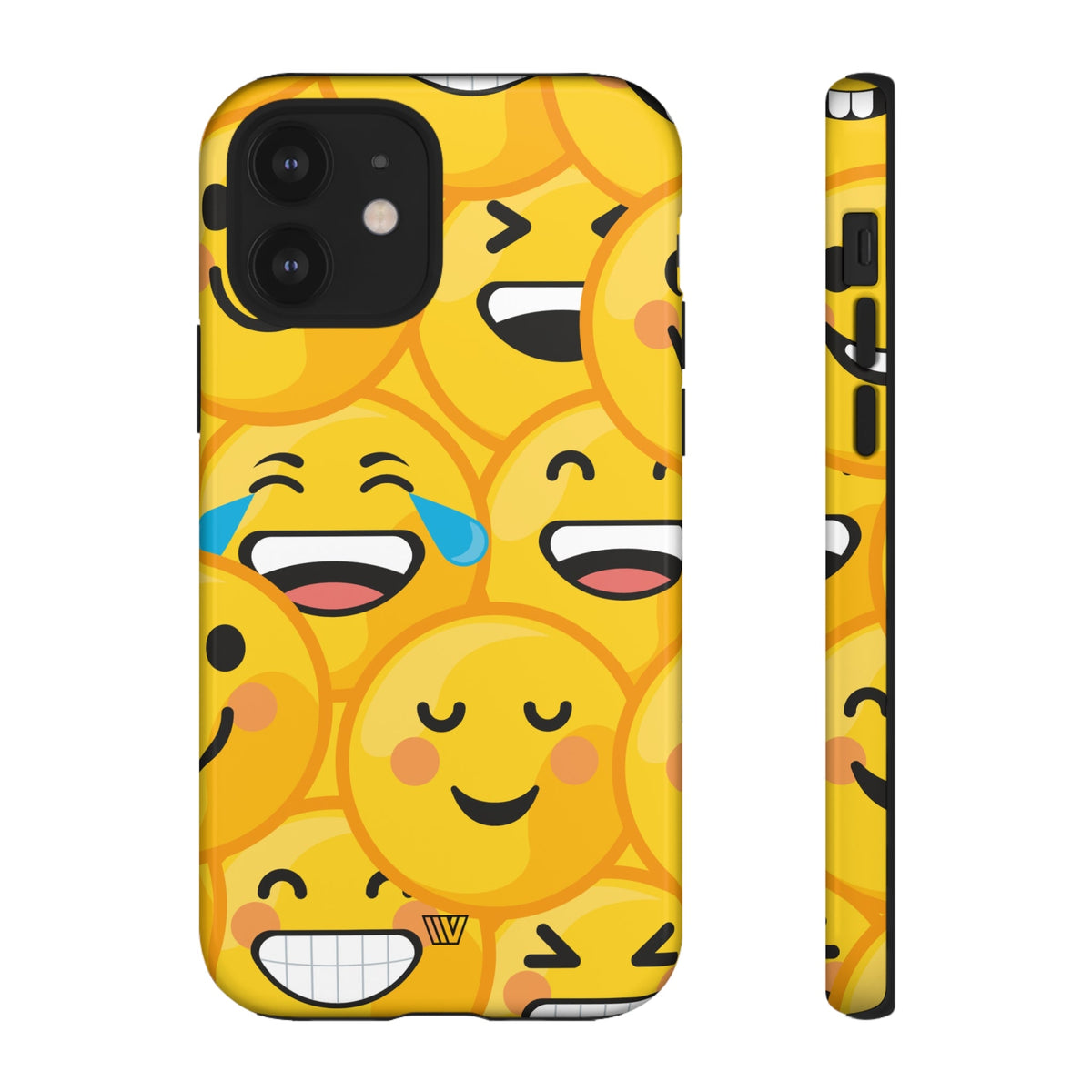 Tough Phone Case Impact-Resistant Dual-Layer Polycarbonate EMOJI FACES
