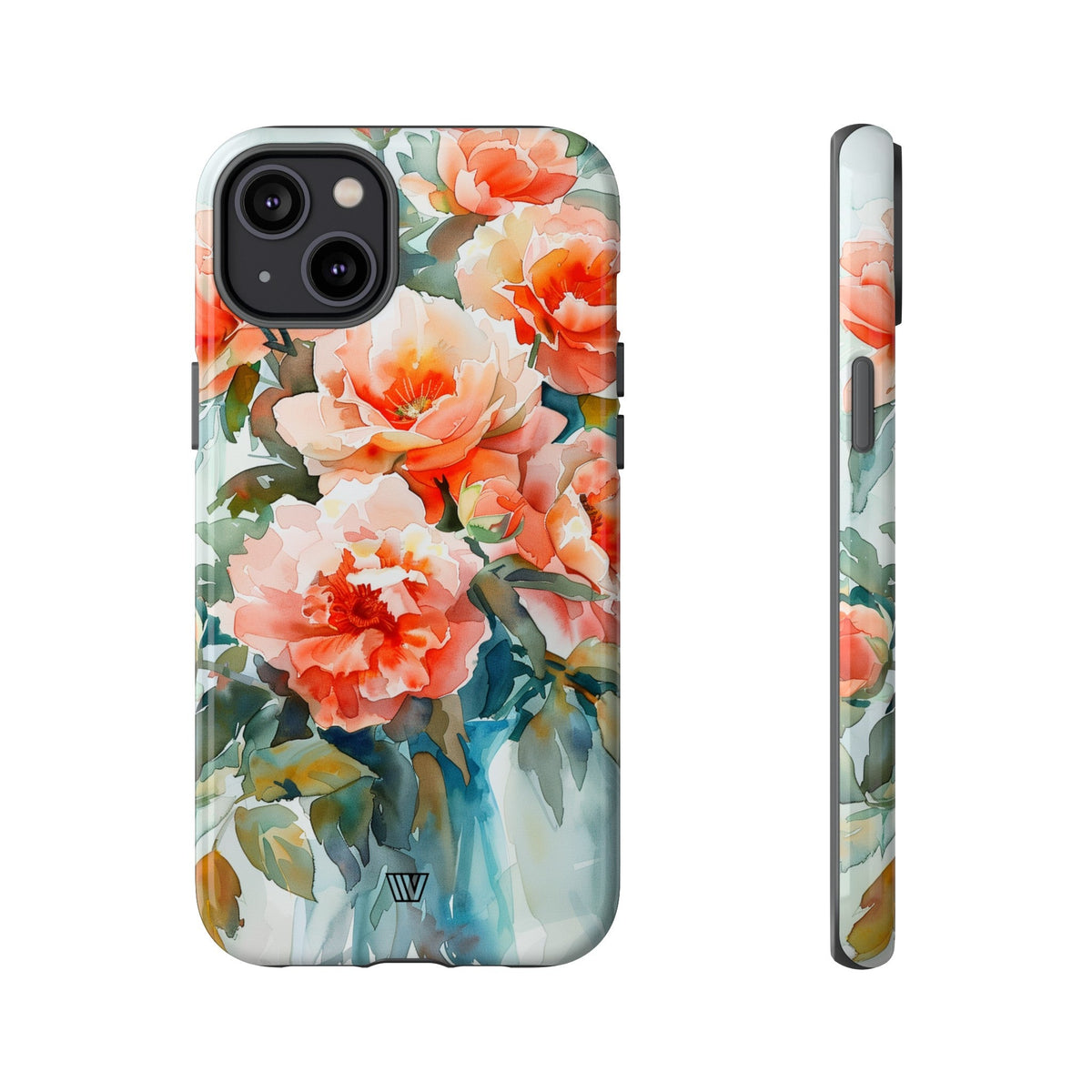 Tough Phone Case Dual-Layer Impact Resistant PEONY DREAMS