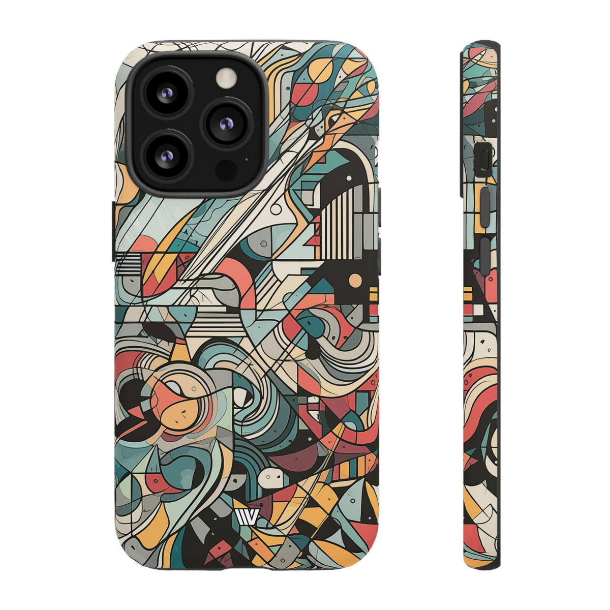 Abstract Doodle #2 Impact-Resistant Tough Phone Case