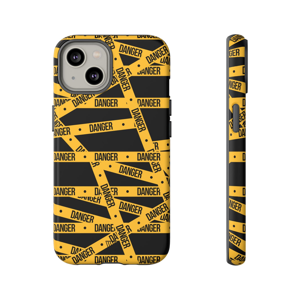 Tough Impact-Resistant Phone Case DANGER TAPE