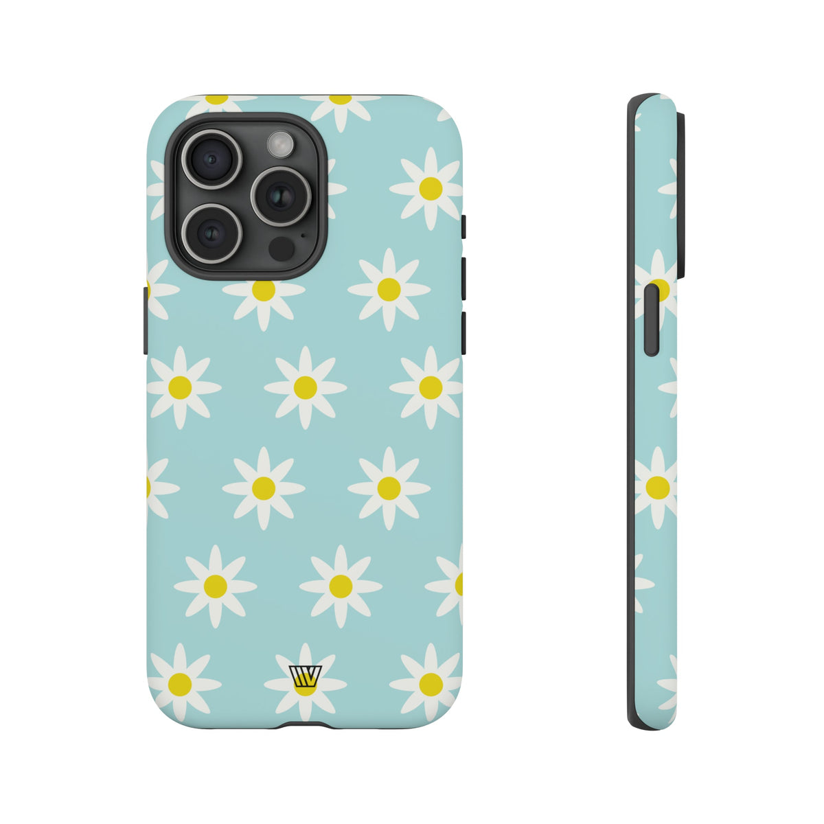 Tough Phone Case Dual Layer Impact Resistant DOODLE DAISY
