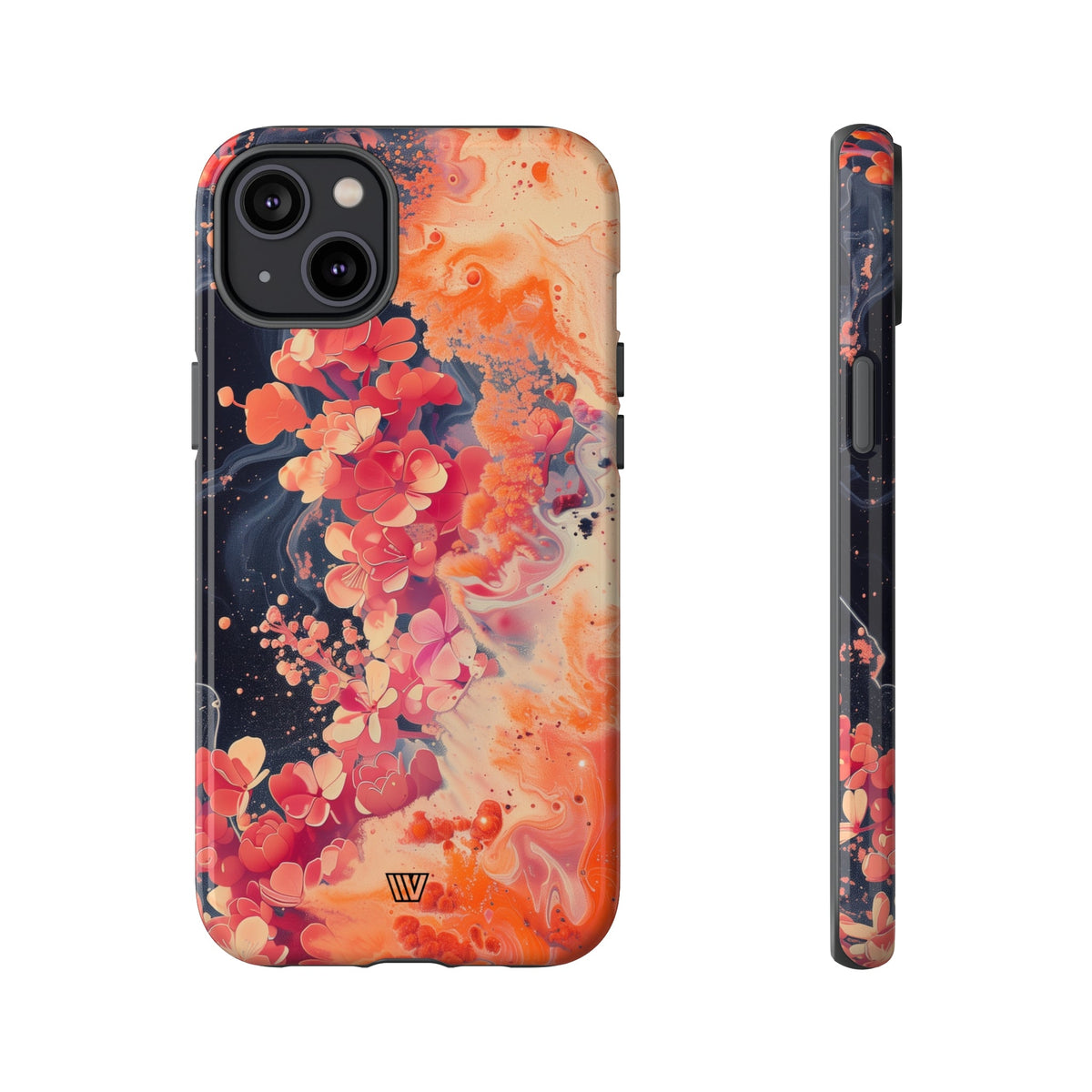 Tough Phone Case Dual-Layer Protection Phone Case WAVE OF FLOWERS