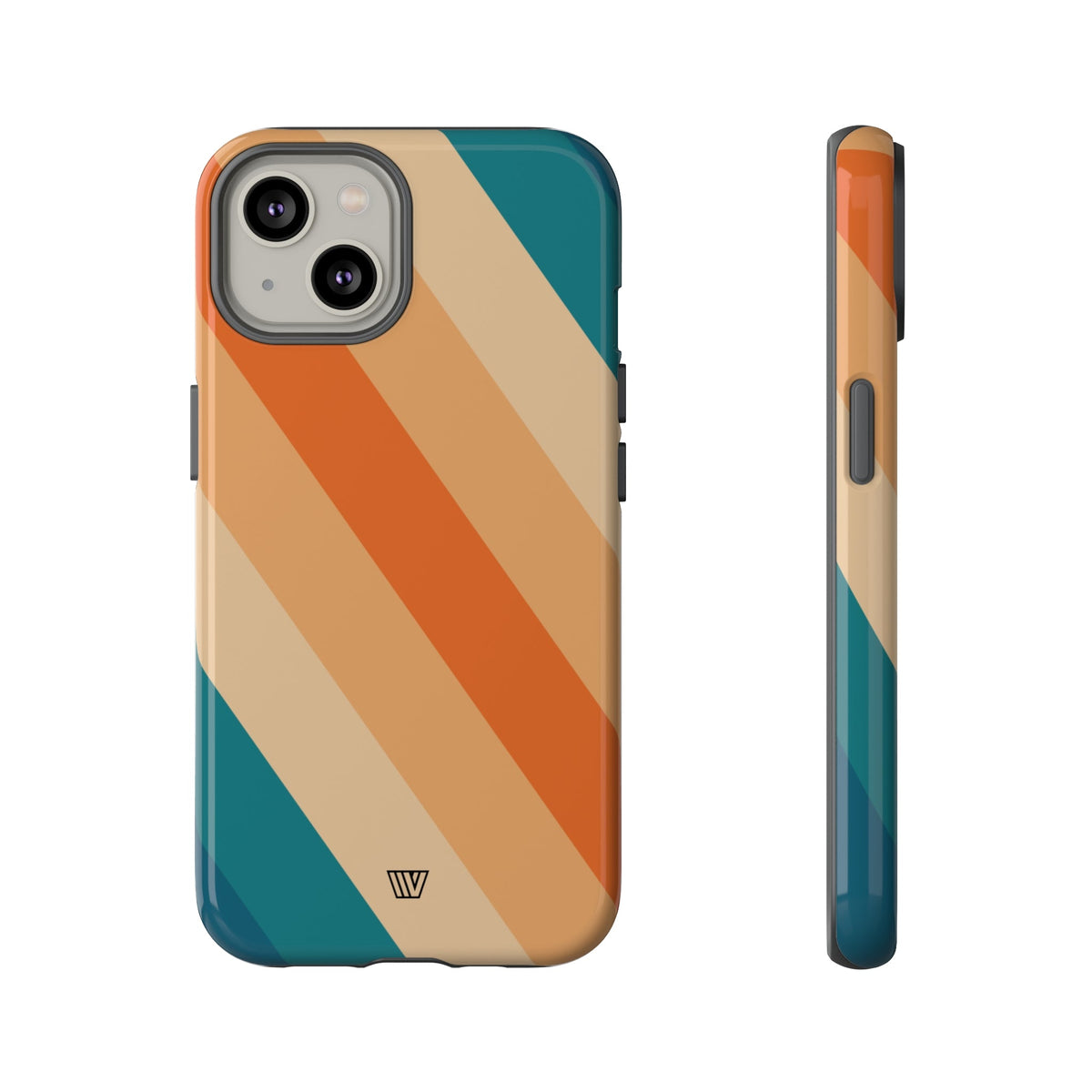 Retro Stripe Tough Phone Case 70s Style