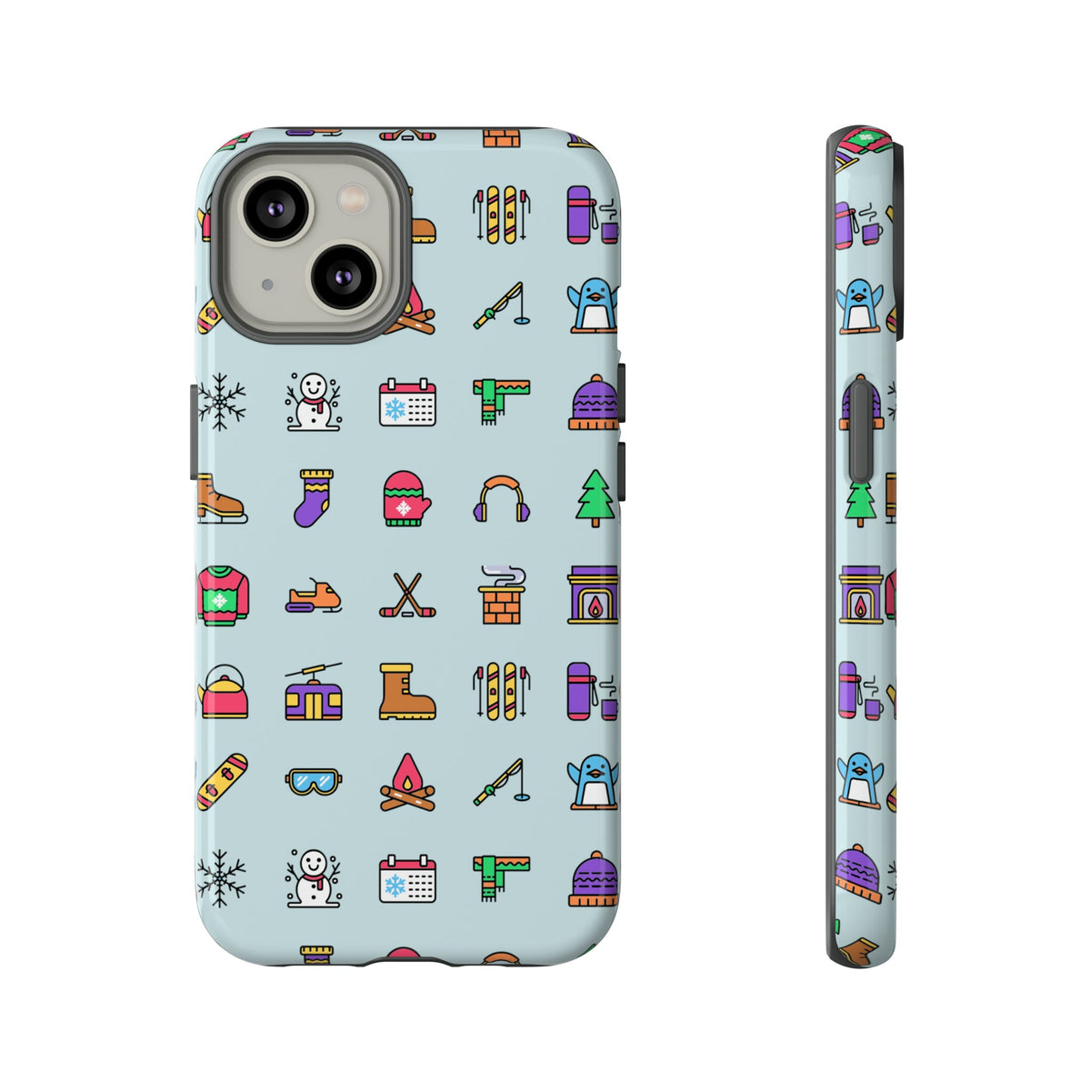 Tough Phone Case Dual-Layer Protective WINTER ICONS