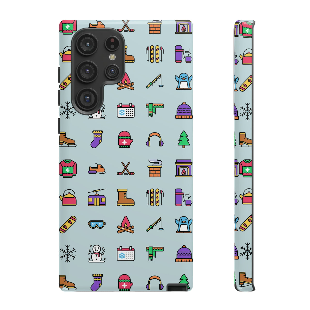 Tough Phone Case Dual-Layer Protective WINTER ICONS