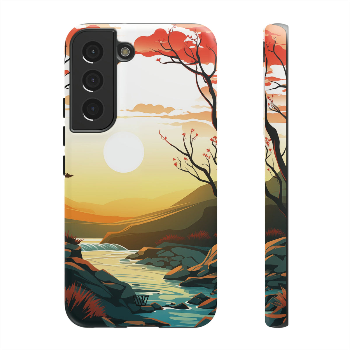 Tough Phone Case Dual-Layer Protection RIVER SUNSET