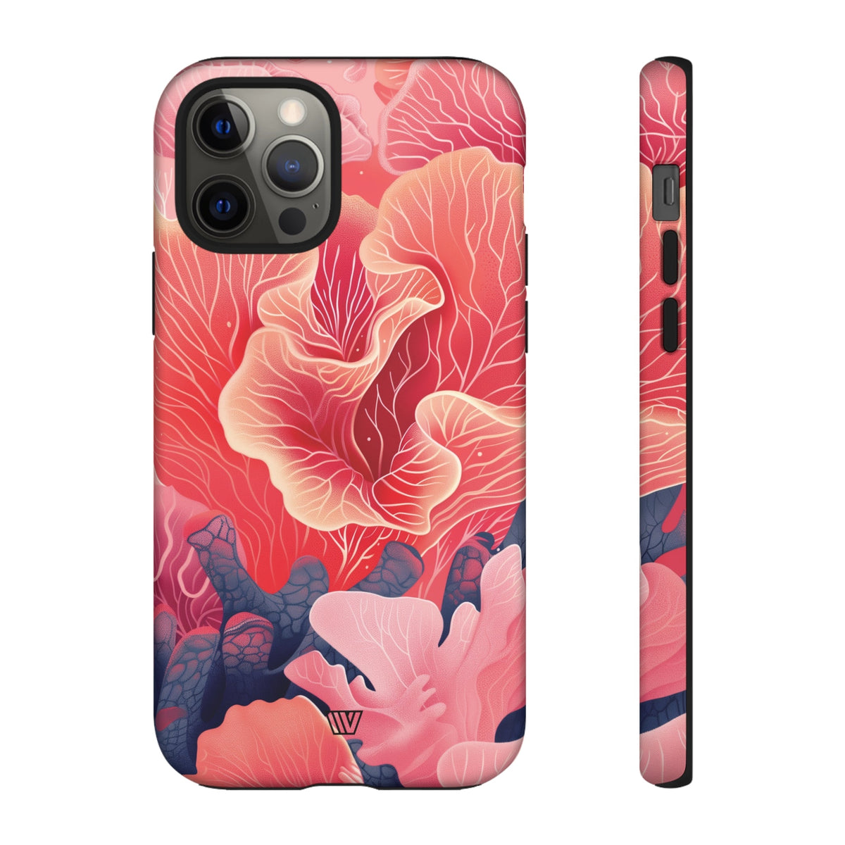 Pink Coral Tough Phone Case Dual-Layer Protection