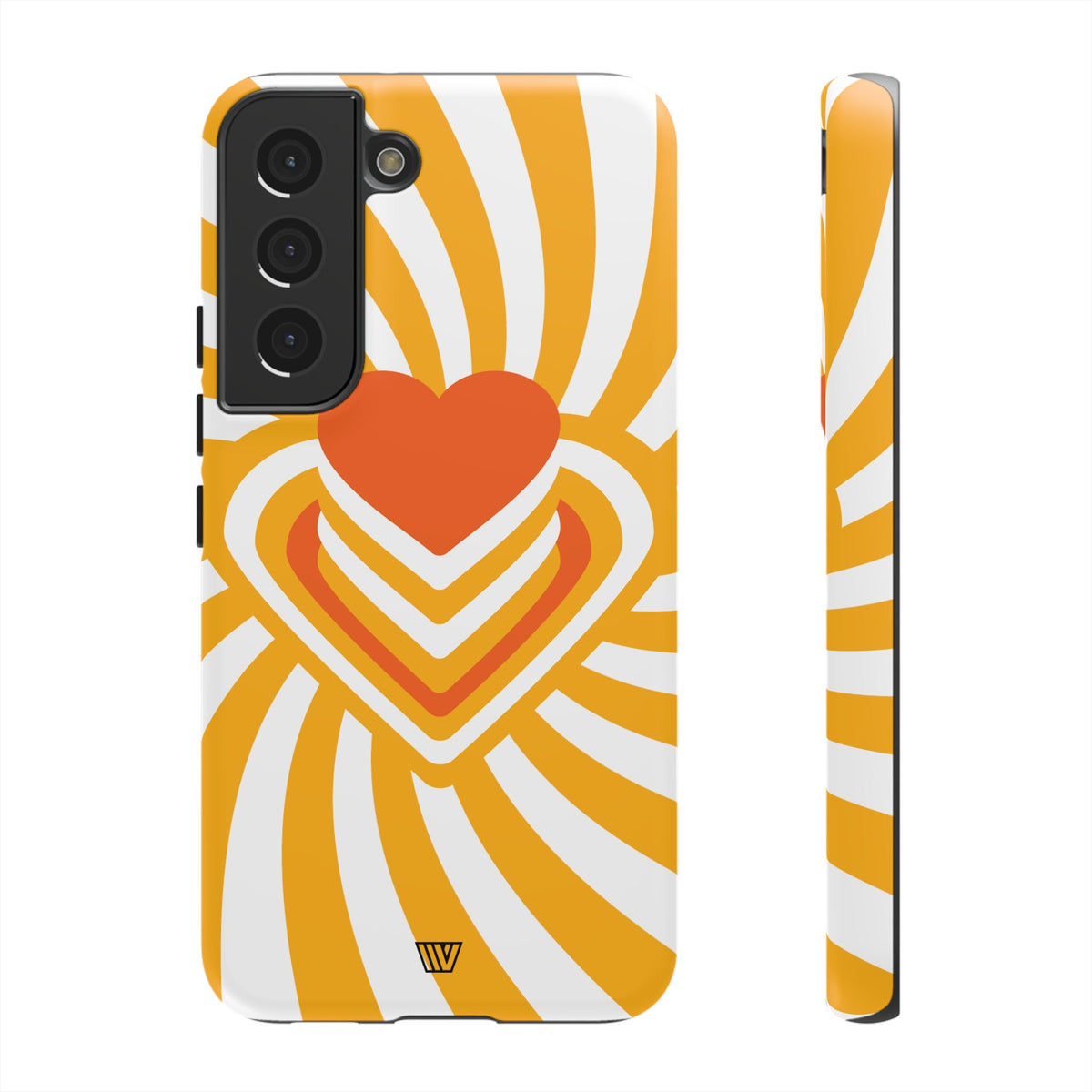 Tough Impact-Resistant Phone Case HEART RAY STACK